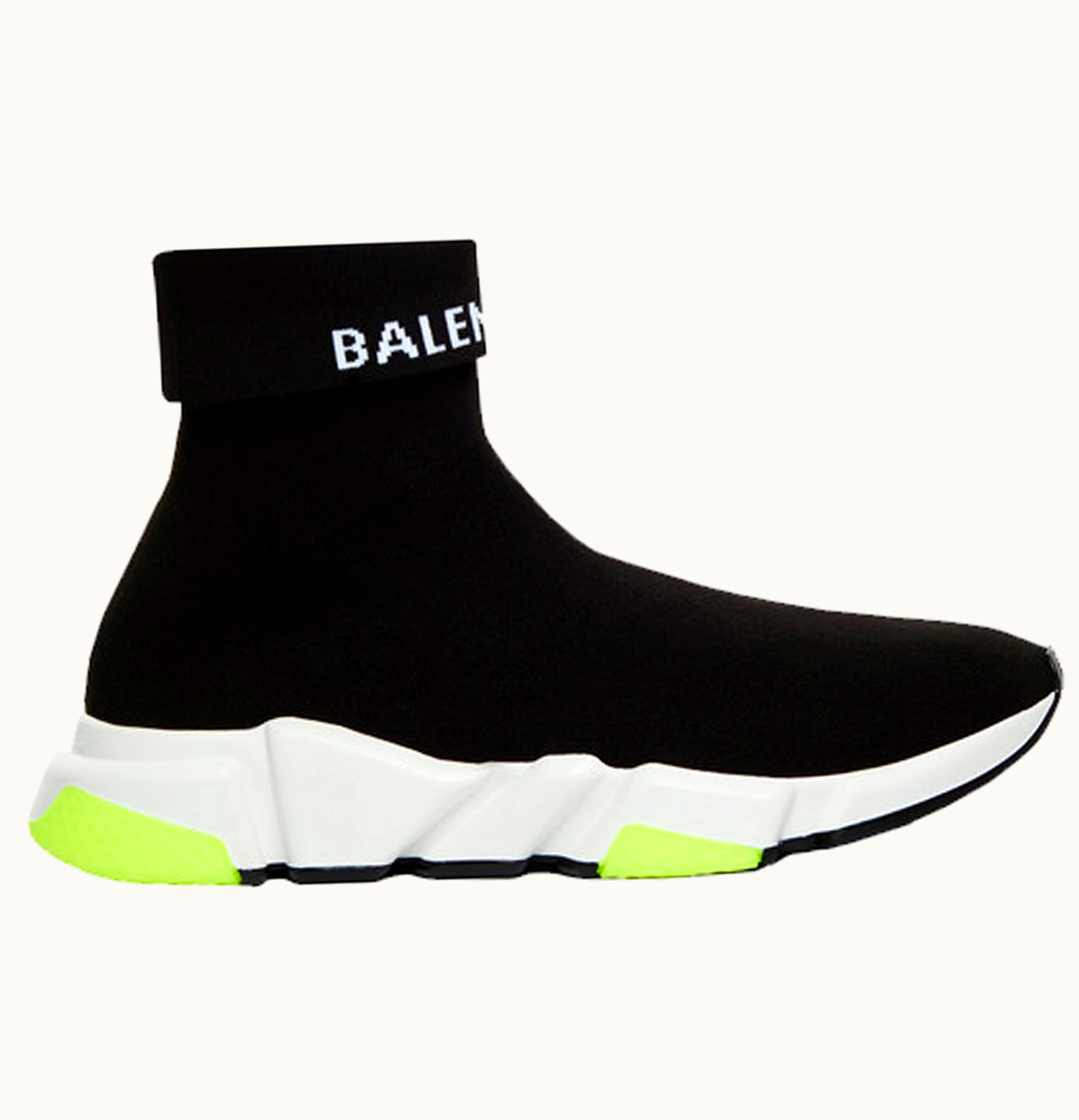 Balenciaga Speed Trainer Black White Volt W