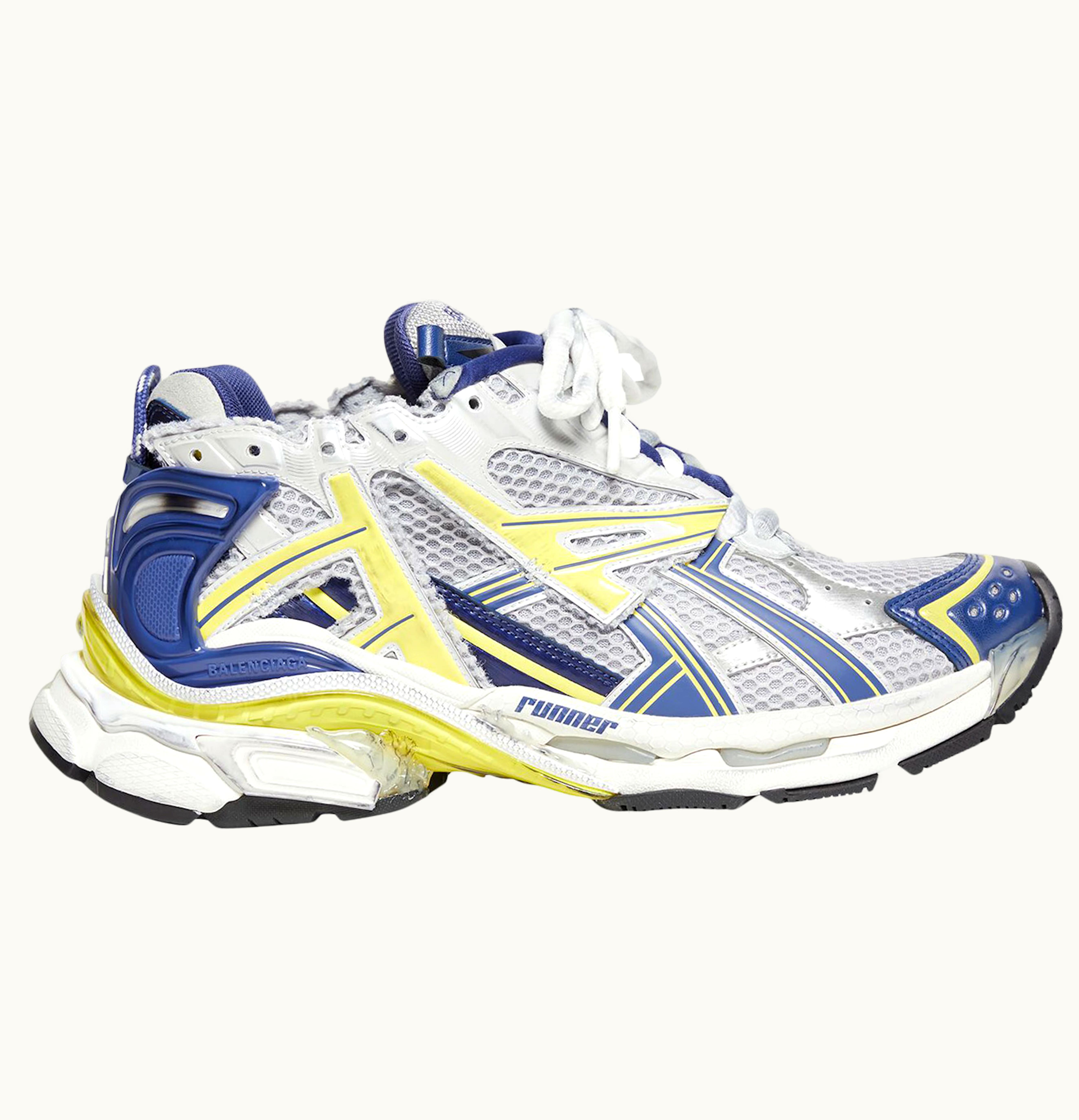 Balenciaga Runner White Blue Yellow Grey Black