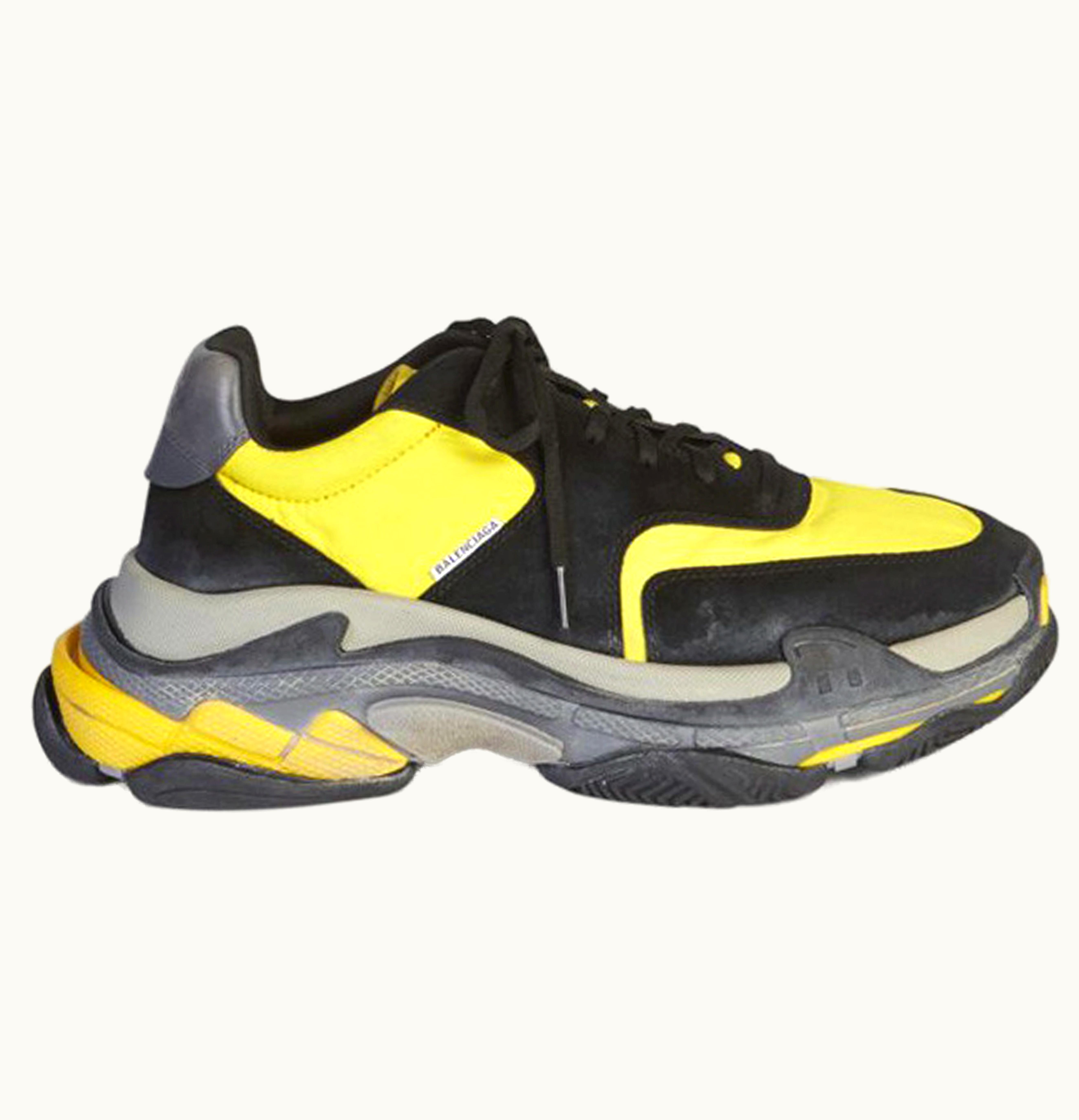 Balenciaga Triple S Black Yellow