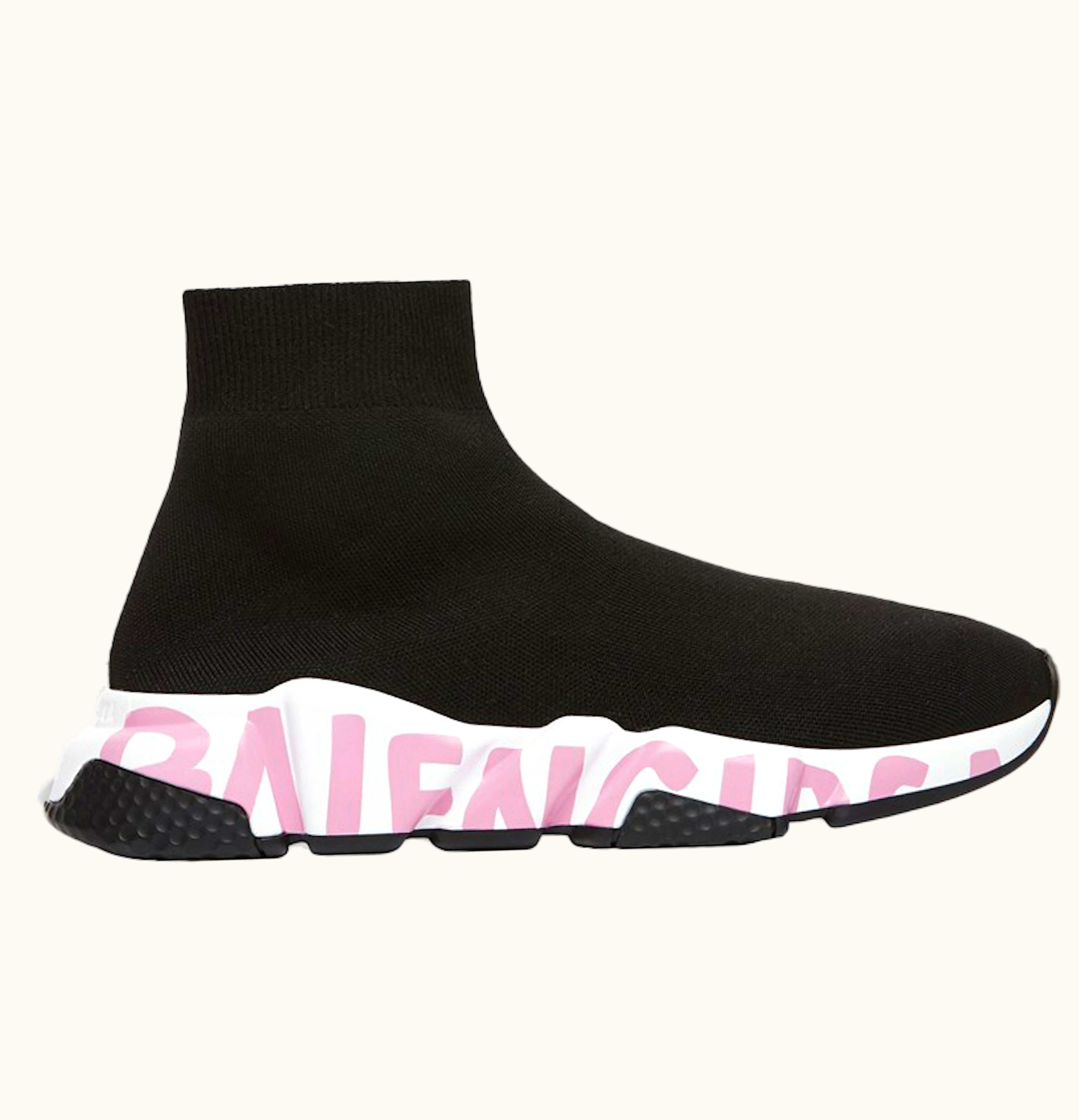 Balenciaga Speed Graffiti Black Pink W