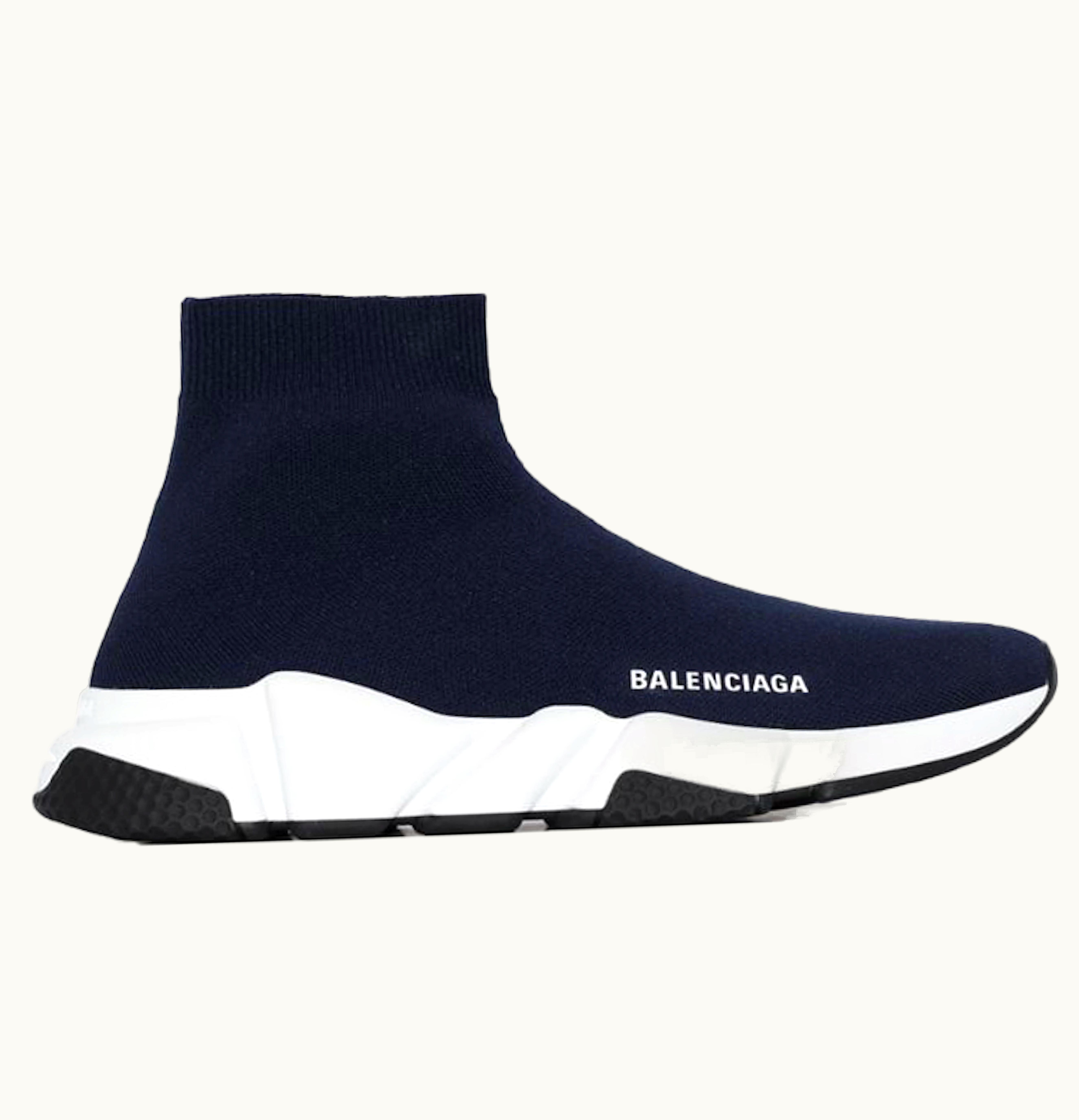Balenciaga Balenciaga Speed Trainer Navy White Sole