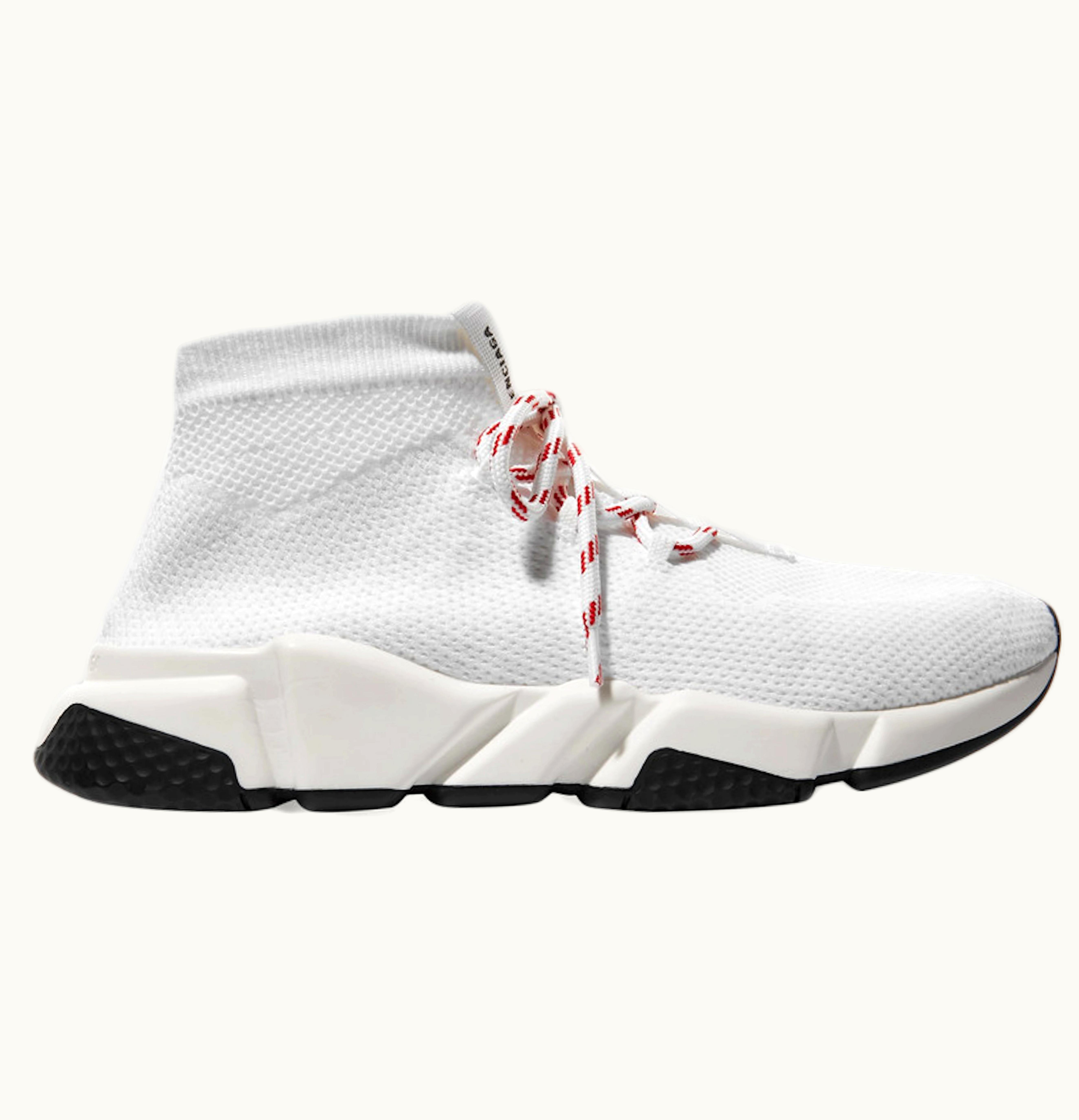 Balenciaga Speed Lace Up White Red W