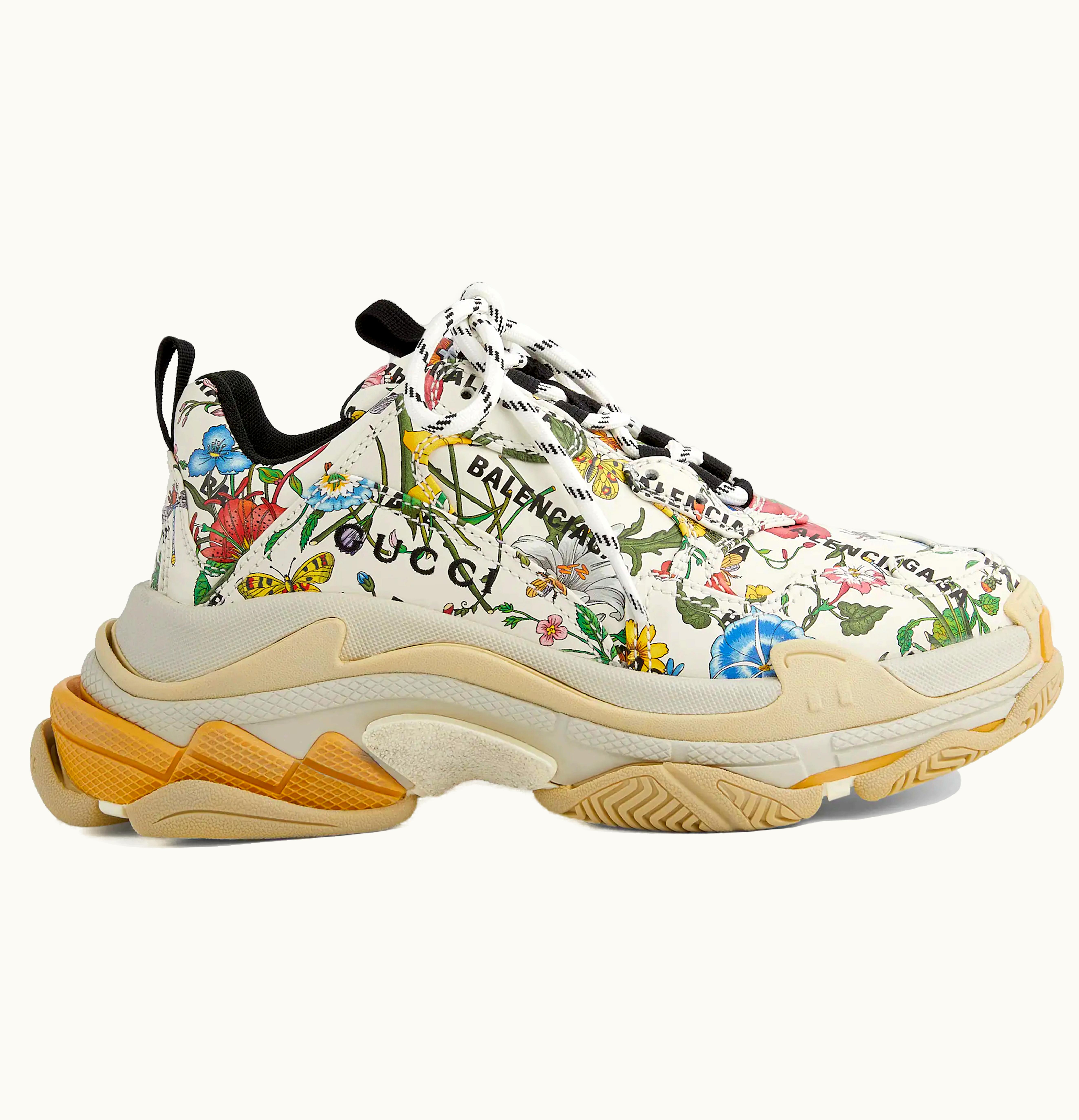 Gucci x Balenciaga Triple S The Hacker Project Flora Print W