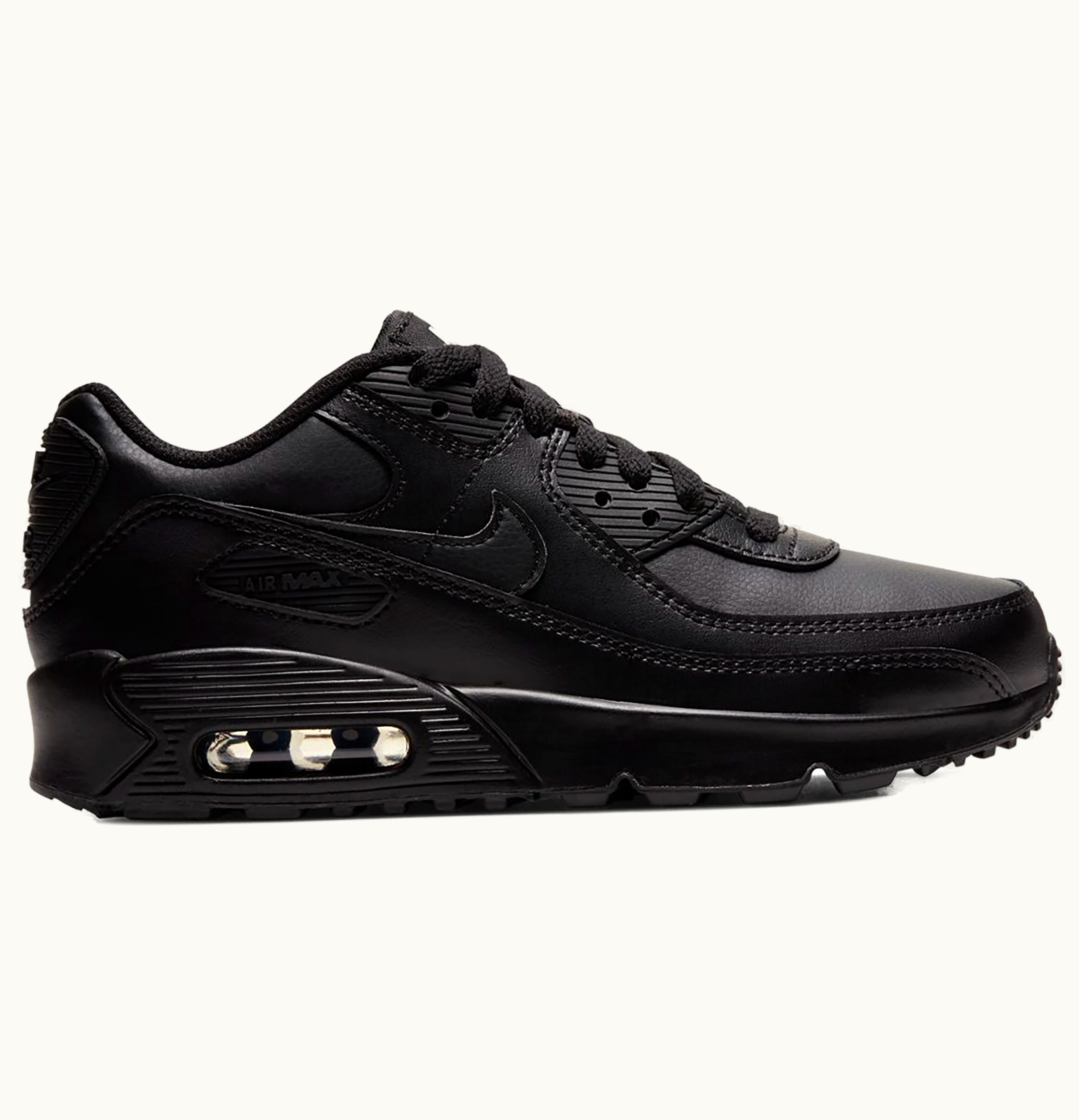 Nike Nike Air Max 90 Recraft Triple Black GS