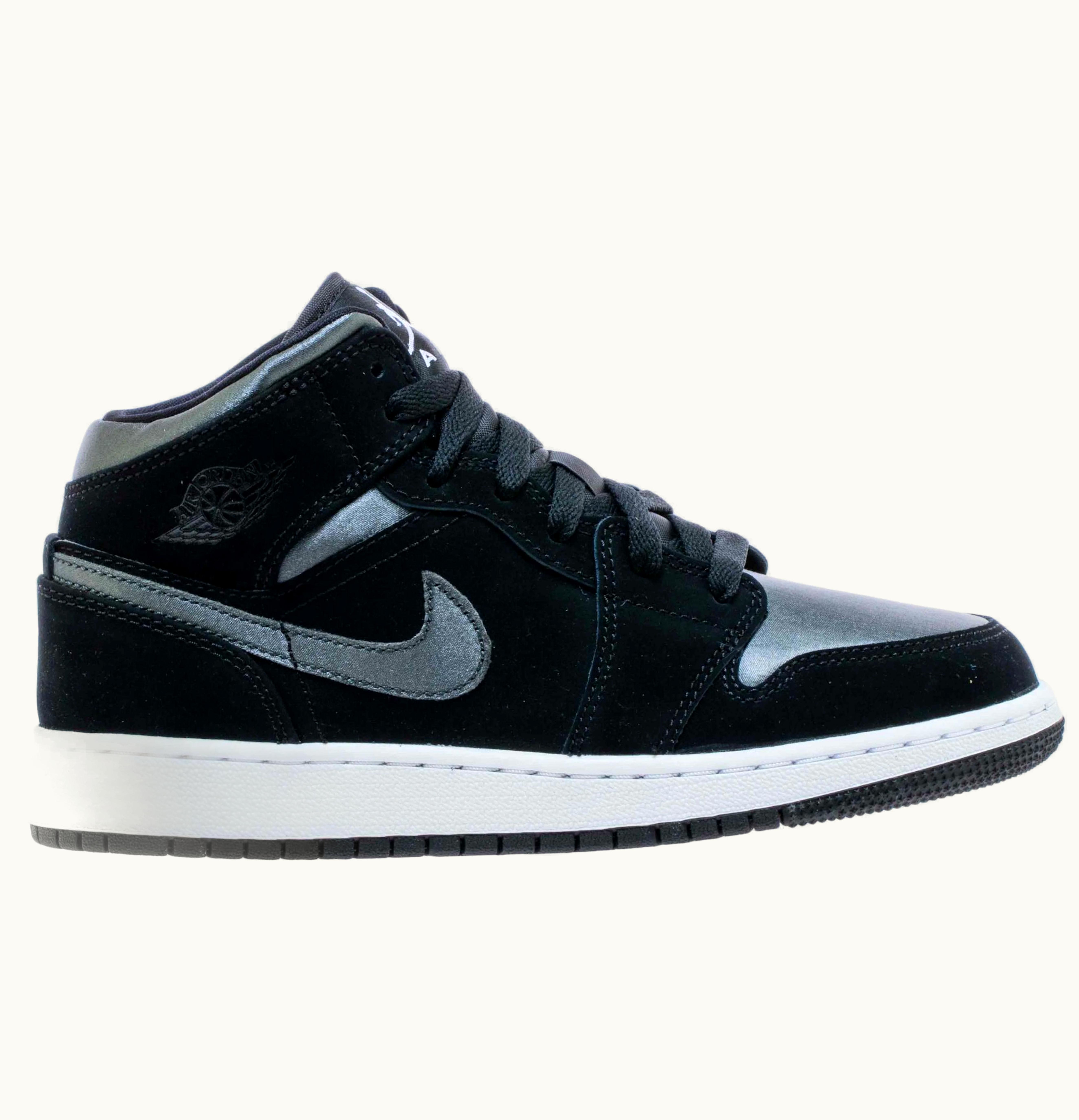 Jordan Air Jordan 1 Mid White Black Grey GS