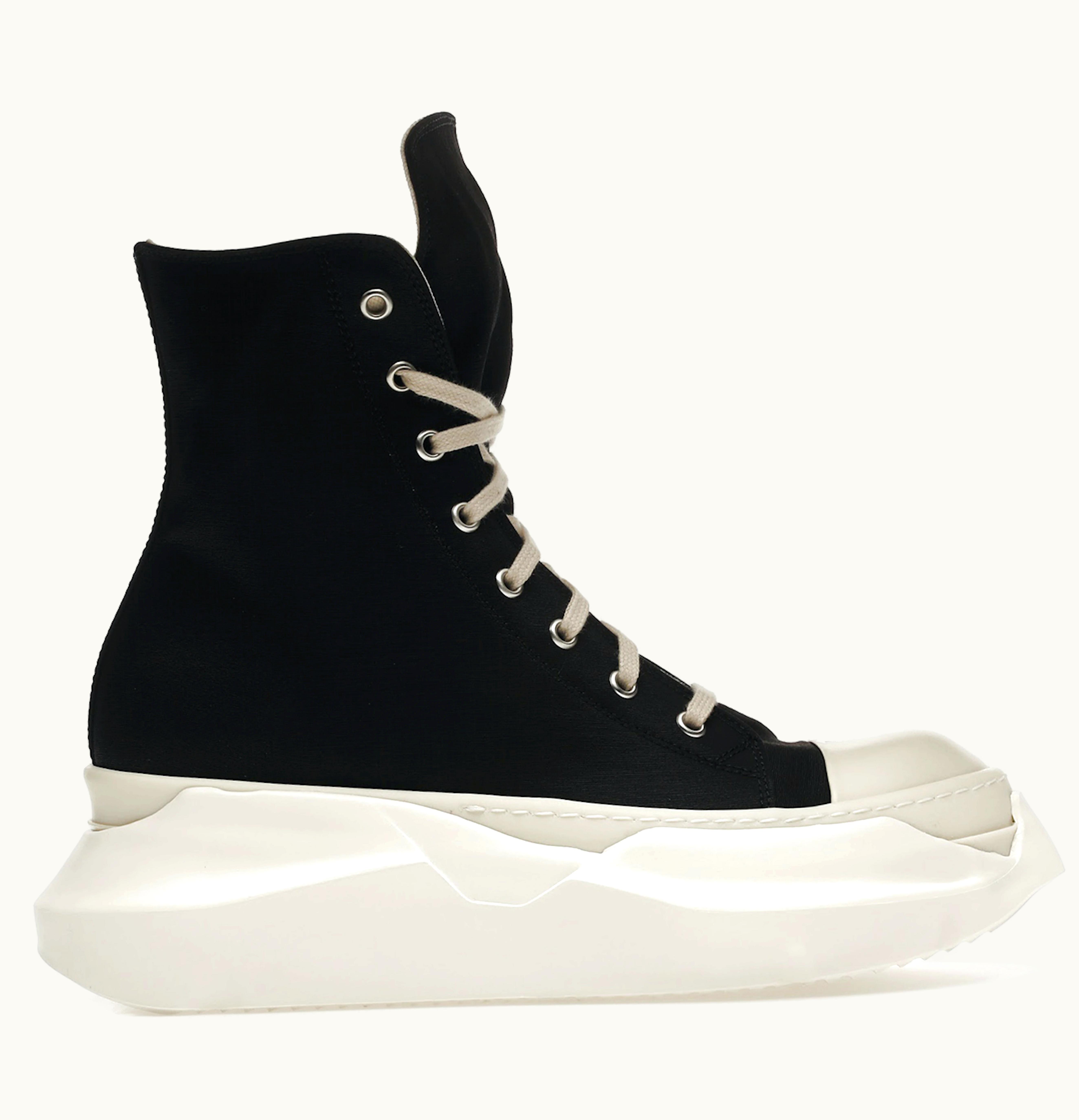Rick Owens Rick Owens Abstract High Top Black Milk
