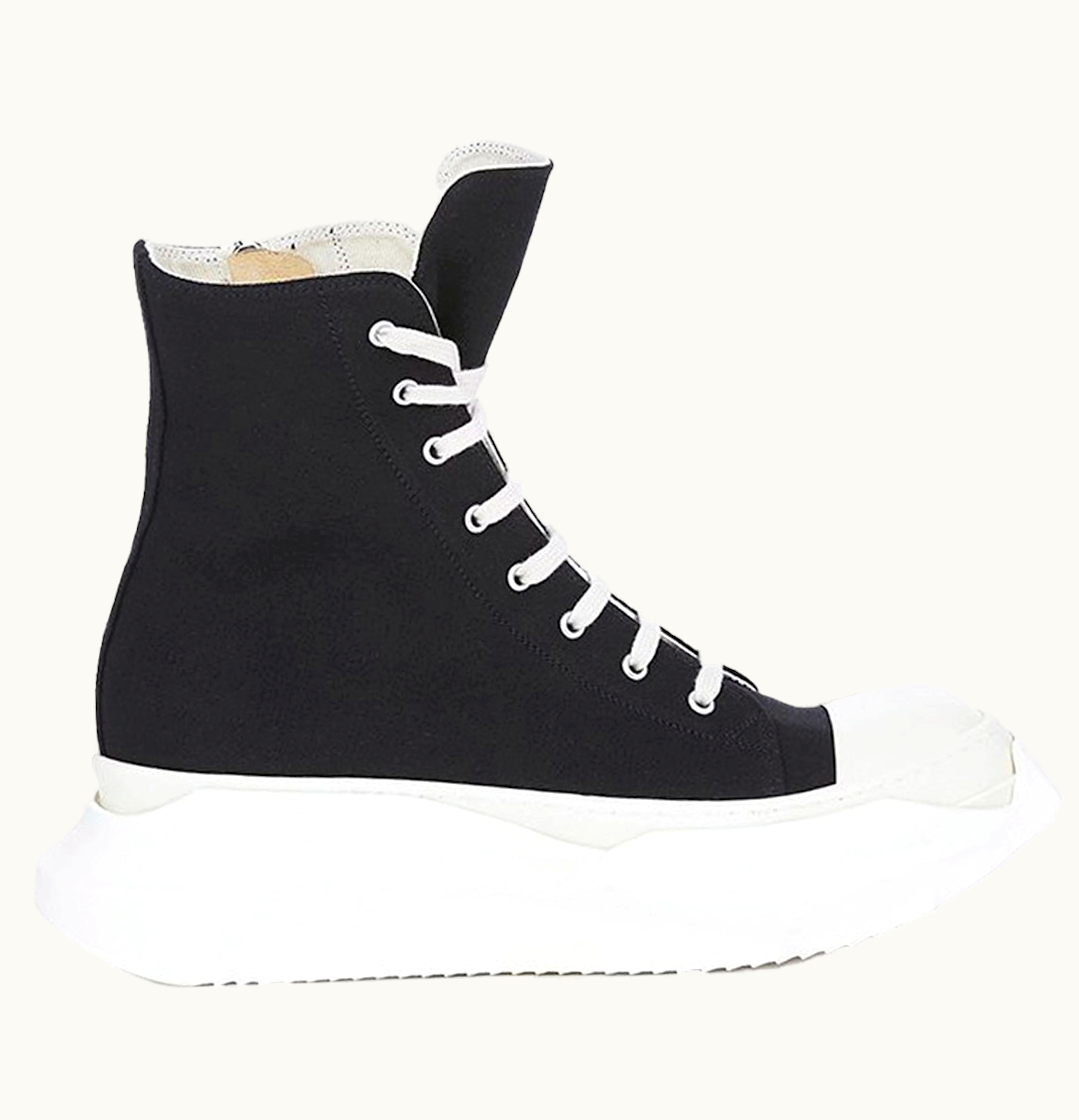 Rick Owens Rick Owens Abstract High Top Black Milk W
