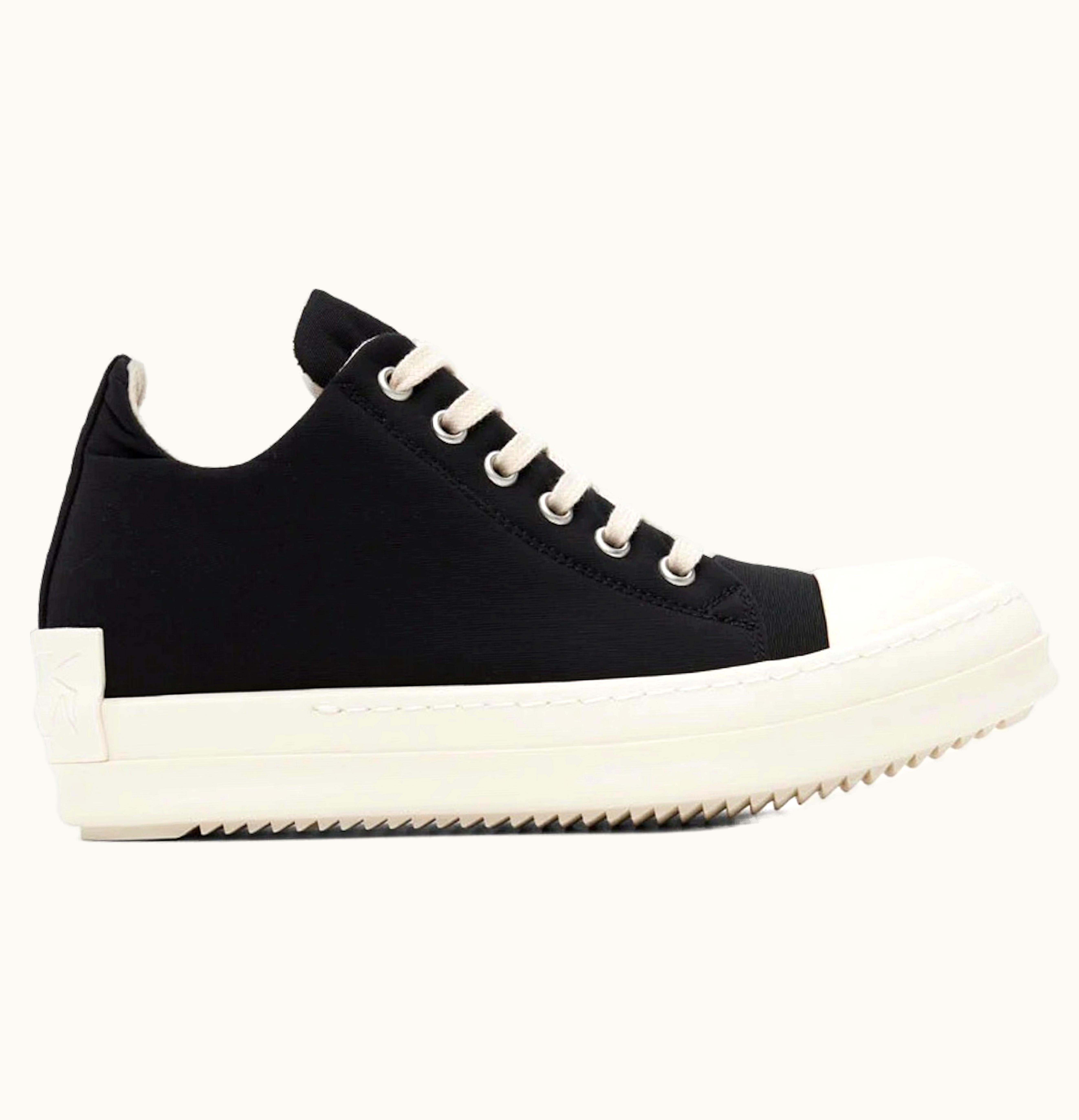 Rick Owens Rick Owens DRKSHDW Ramones Low Top Black Nylon