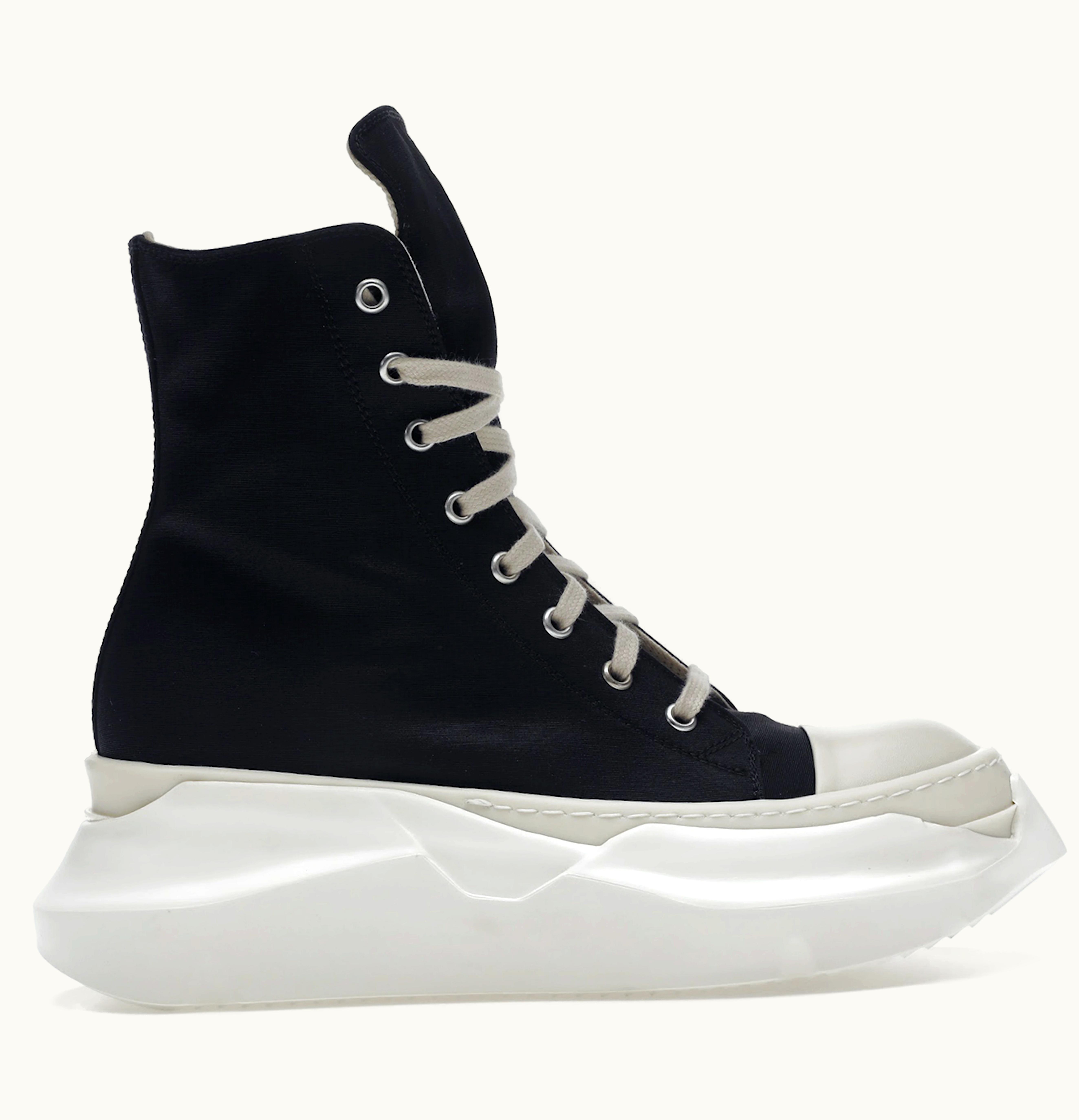 Rick Owens Rick Owens Abstract High Top Black White W