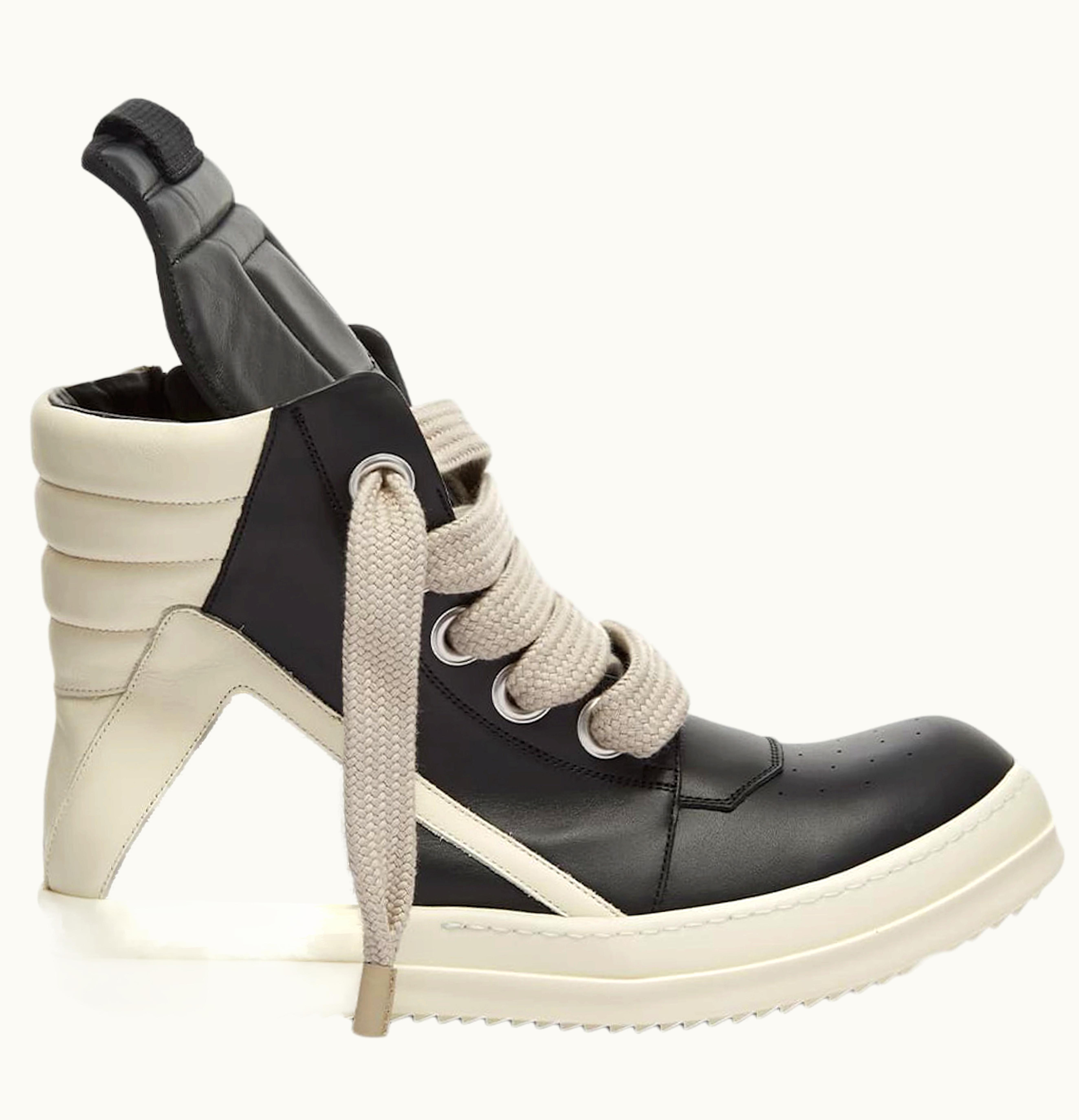 Rick Owens Rick Owens GeoBasket Oversized Eylet Black White