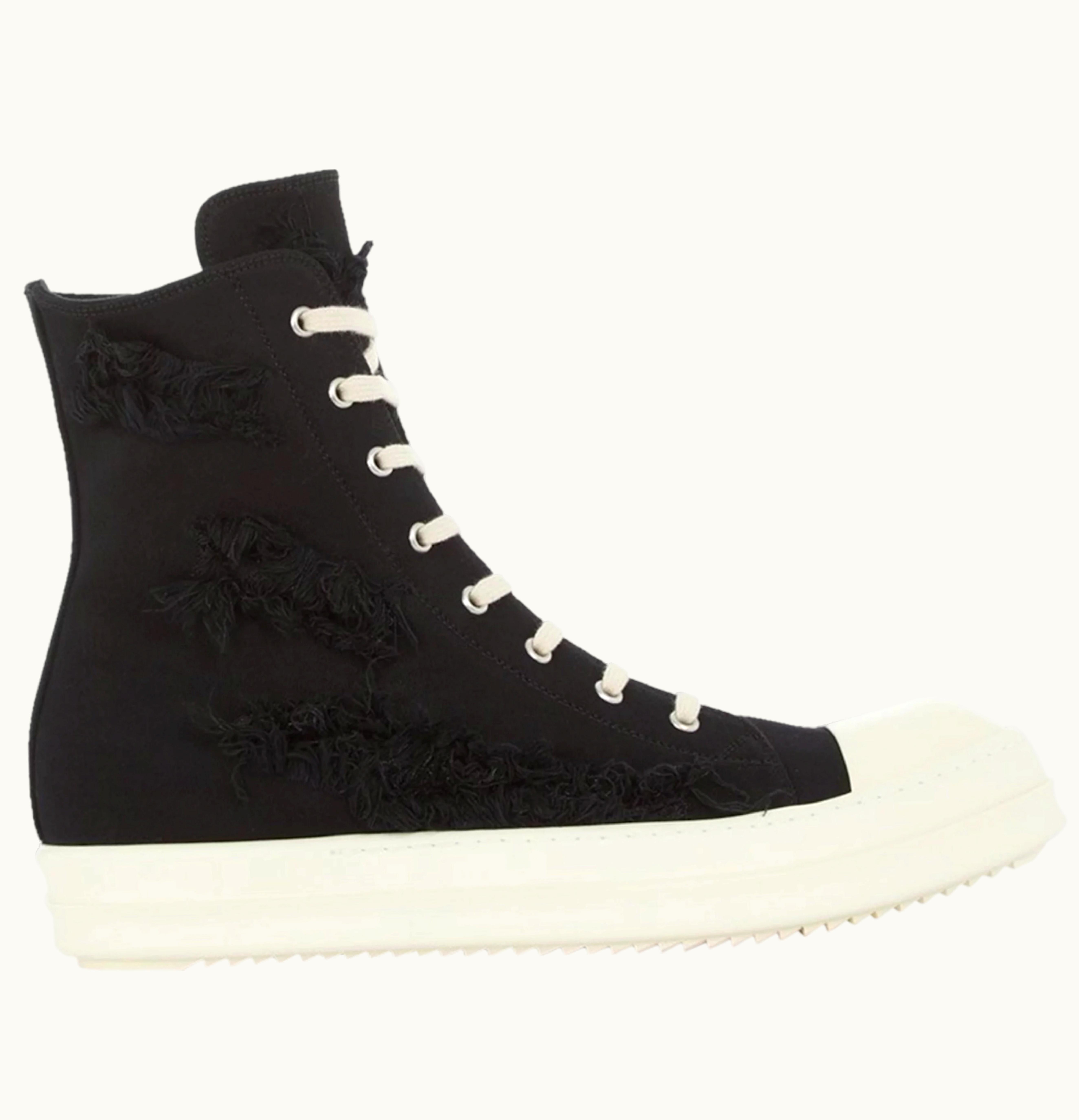 Rick Owens Rick Owens DRKSHDW Fogachine Slashed Stretch Denim High Black Milk