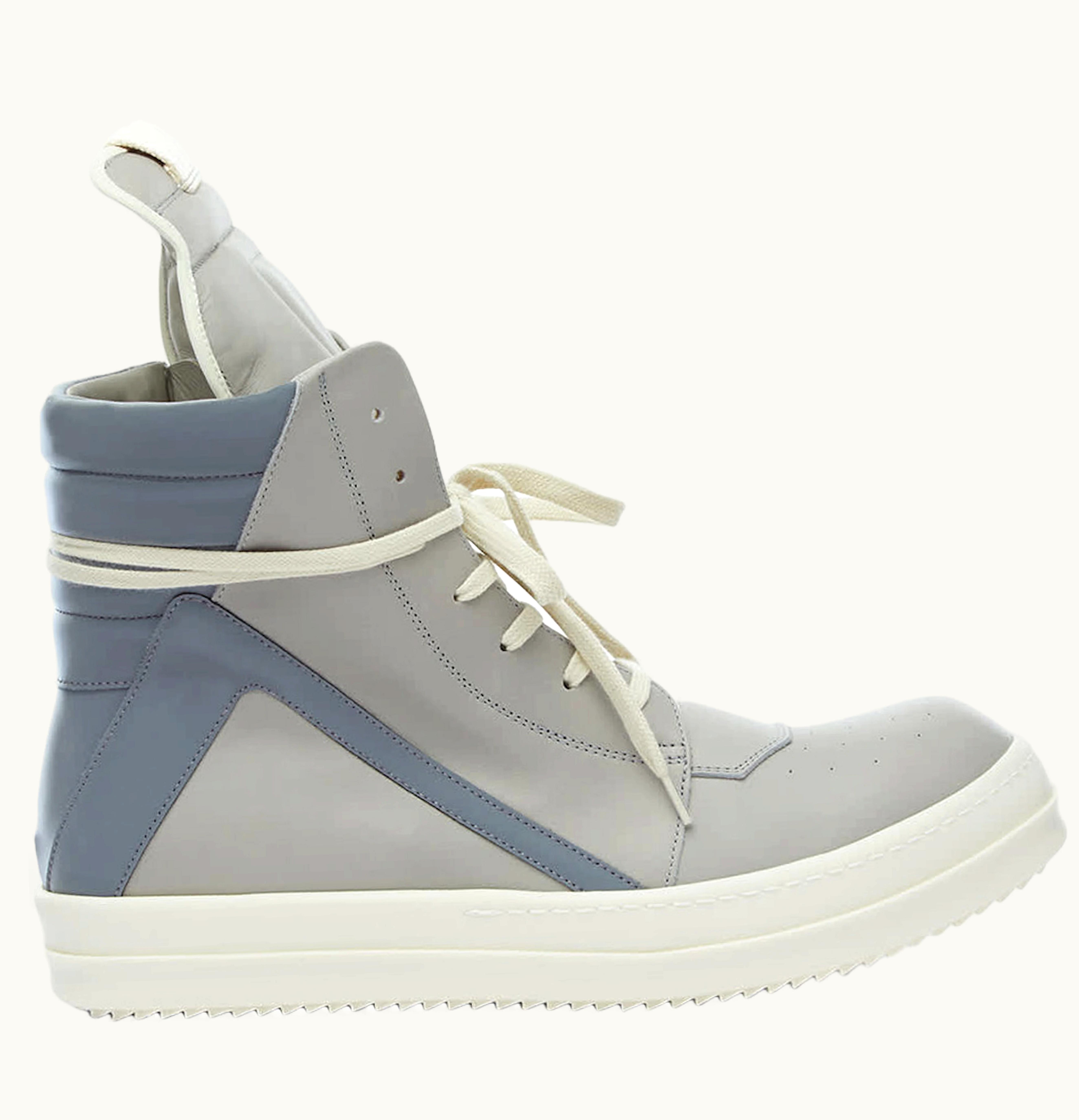 Rick Owens Rick Owens Strobe Geobasket High Pearl Grey