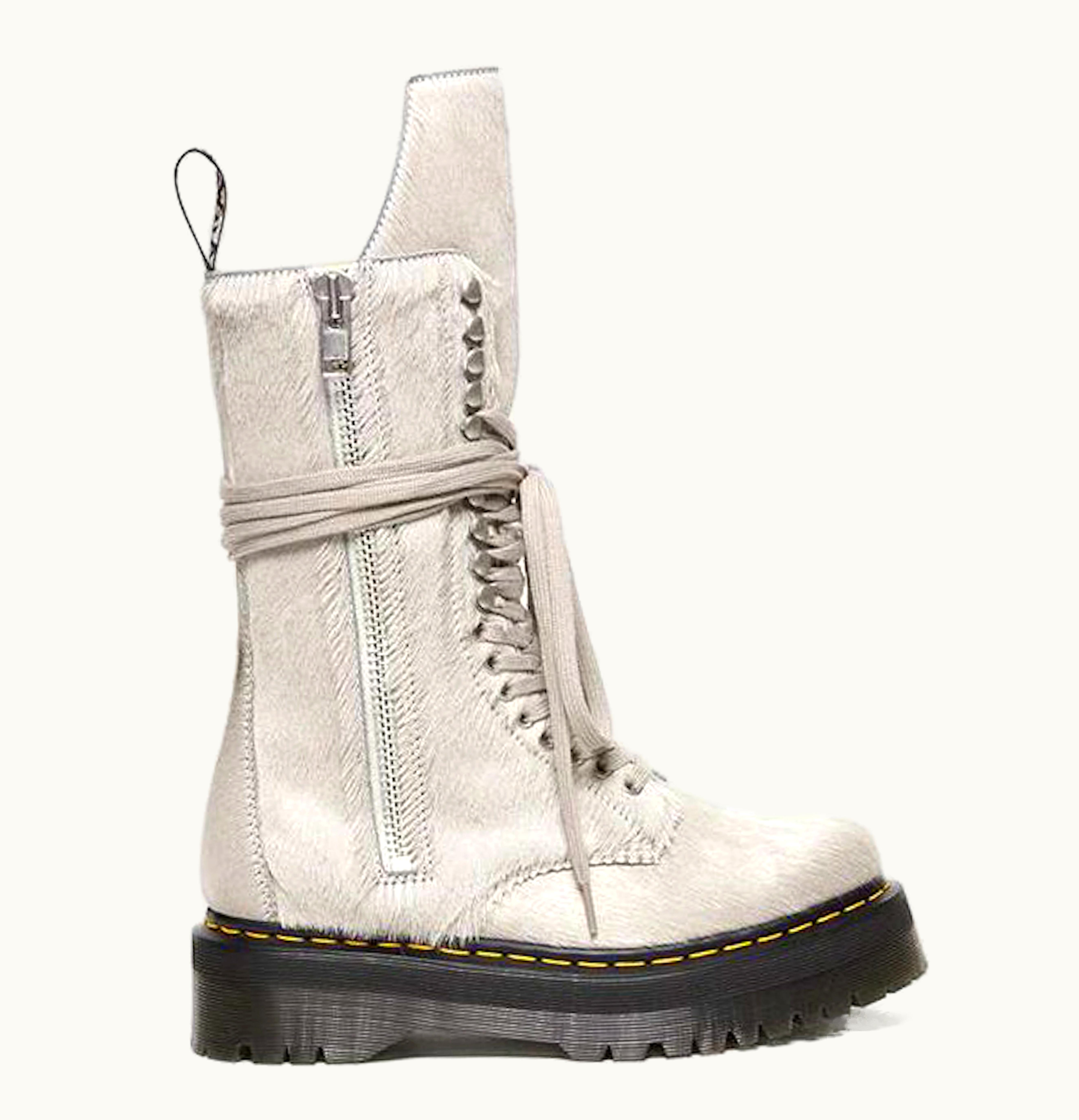 Dr. Martens Dr Martens 1918 Hair On Lace Up Platform Boot Rick Owens