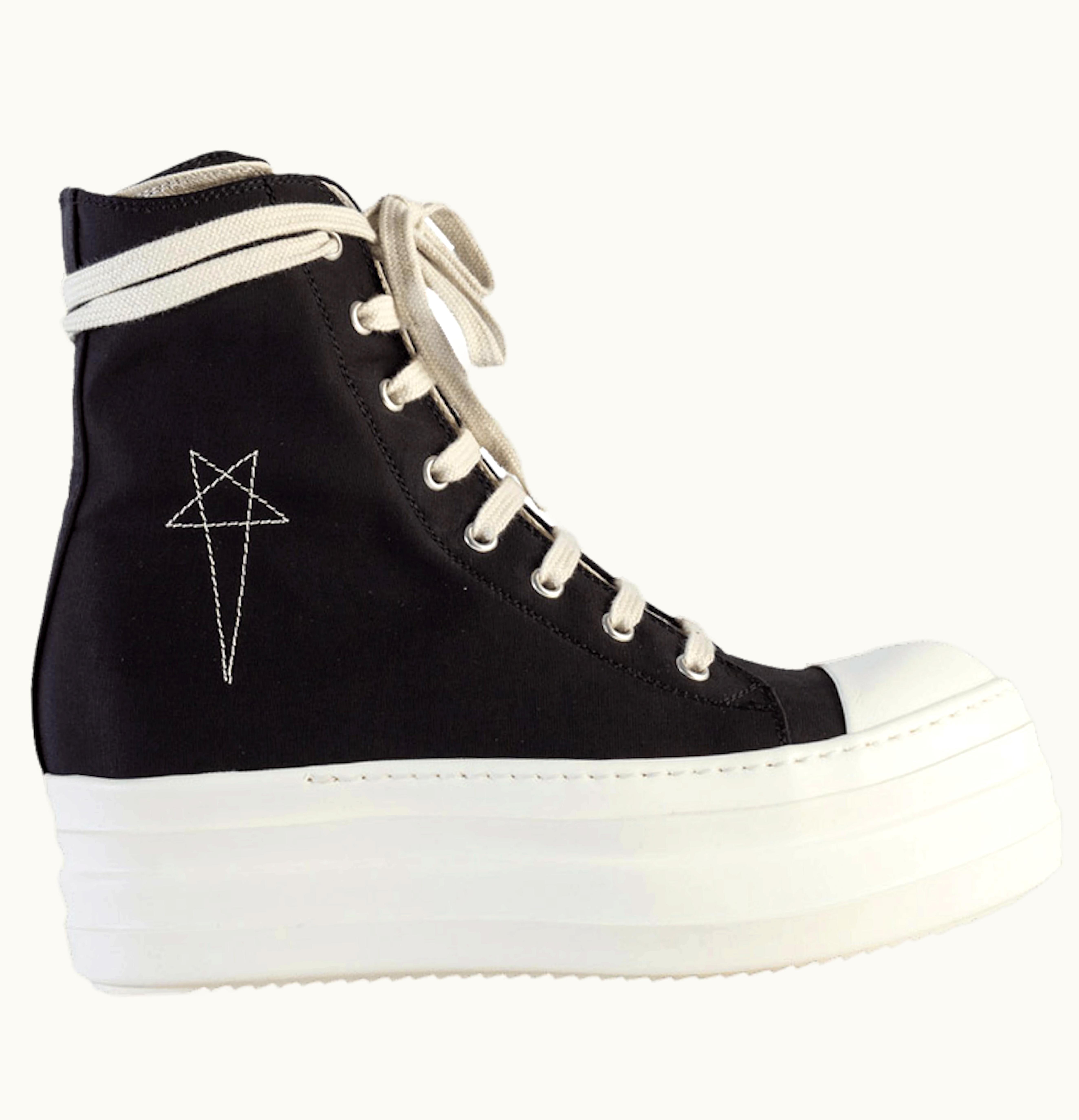 Rick Owens Rick Owens DRKSHDW Double Bumper High Star Black W