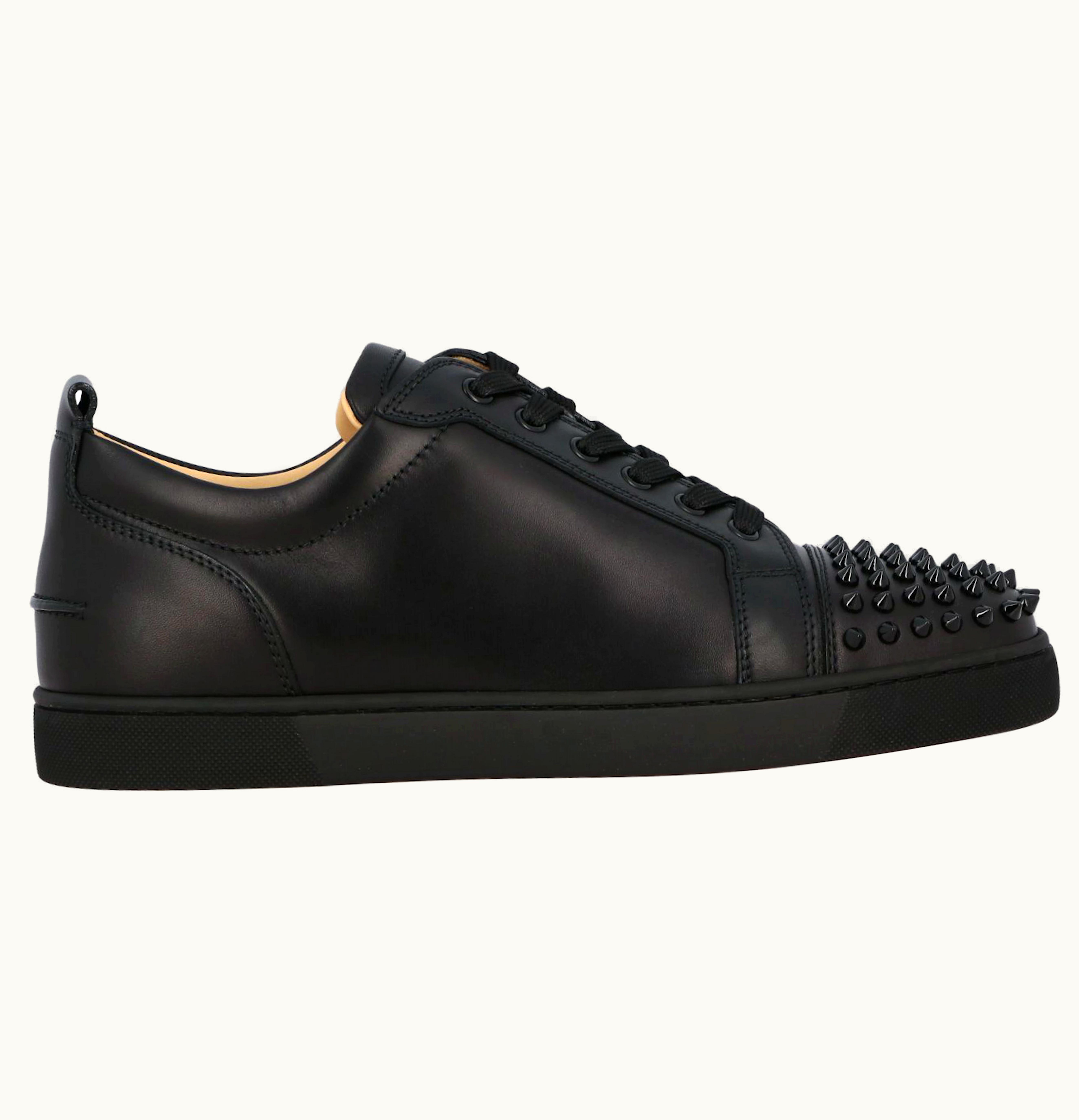 Christian Louboutin Christian Louboutin Louis Junior Spikes Flat Black