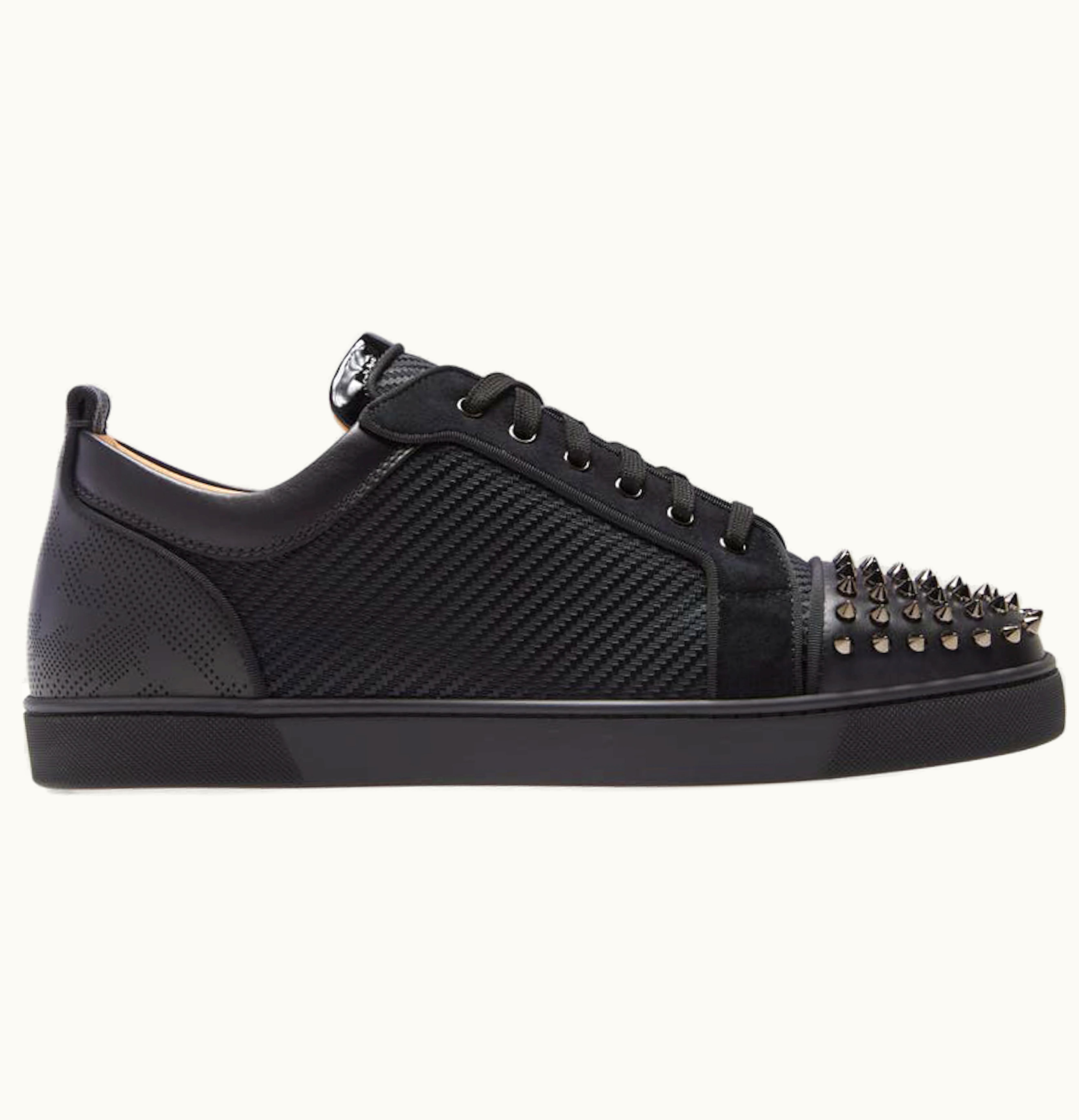Christian Louboutin Christian Louboutin Louis Junior Spikes Orlato Flat Black