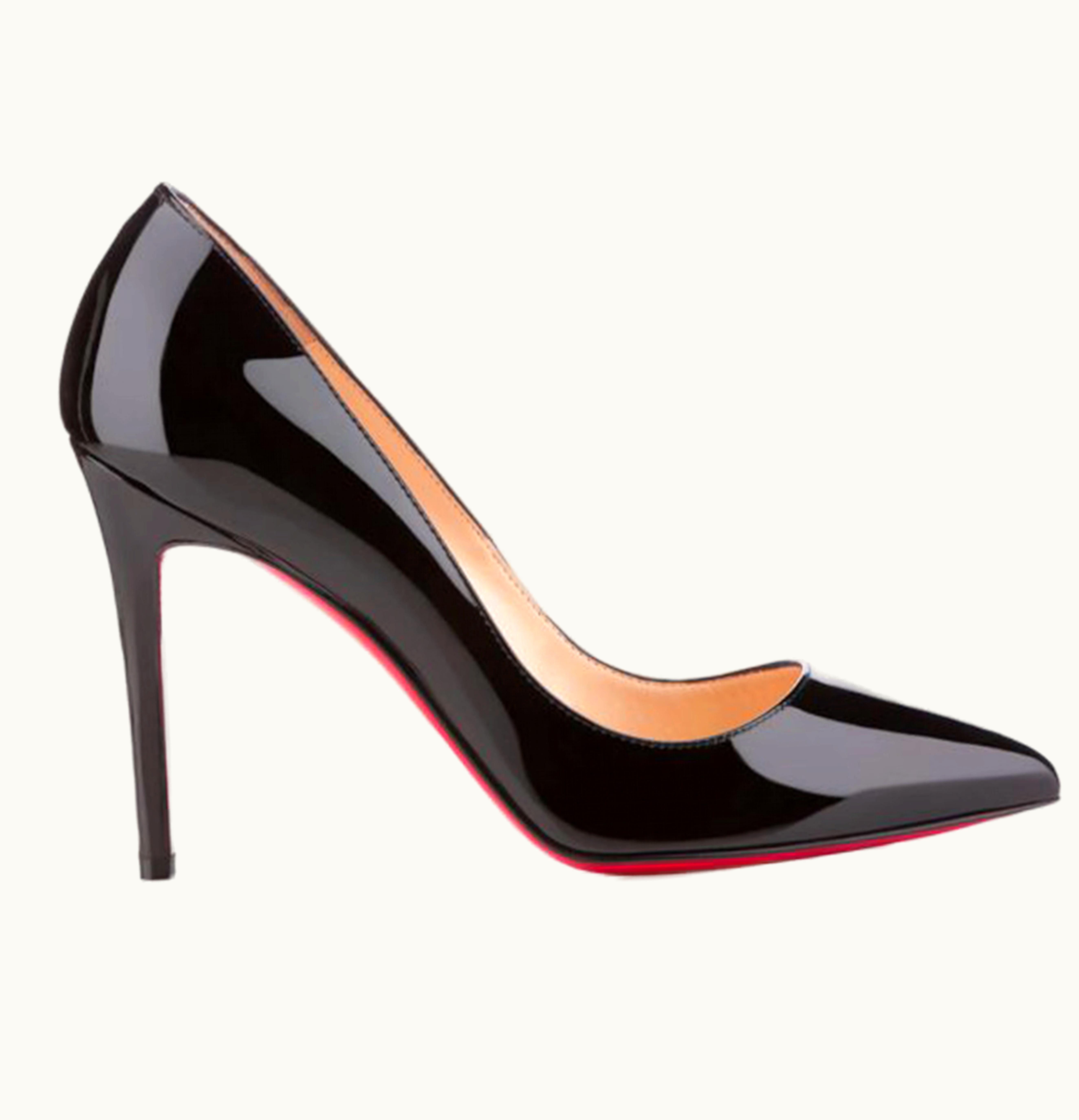 Christian Louboutin Christian Louboutin Pigalle Pump 100mm Black Patent W
