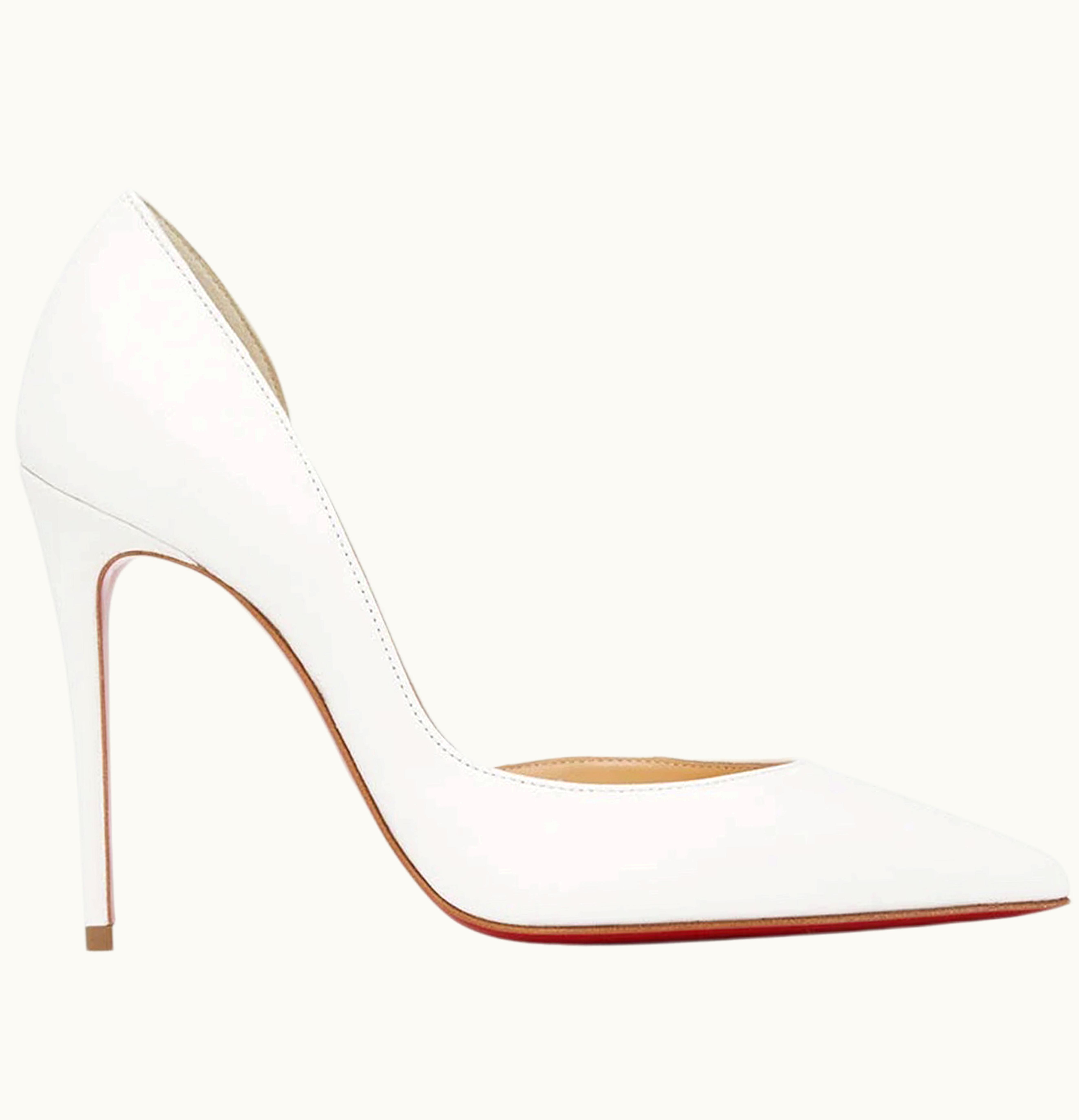 Christian Louboutin Christian Louboutin Iriza 100mm Pump White Nappa Leather