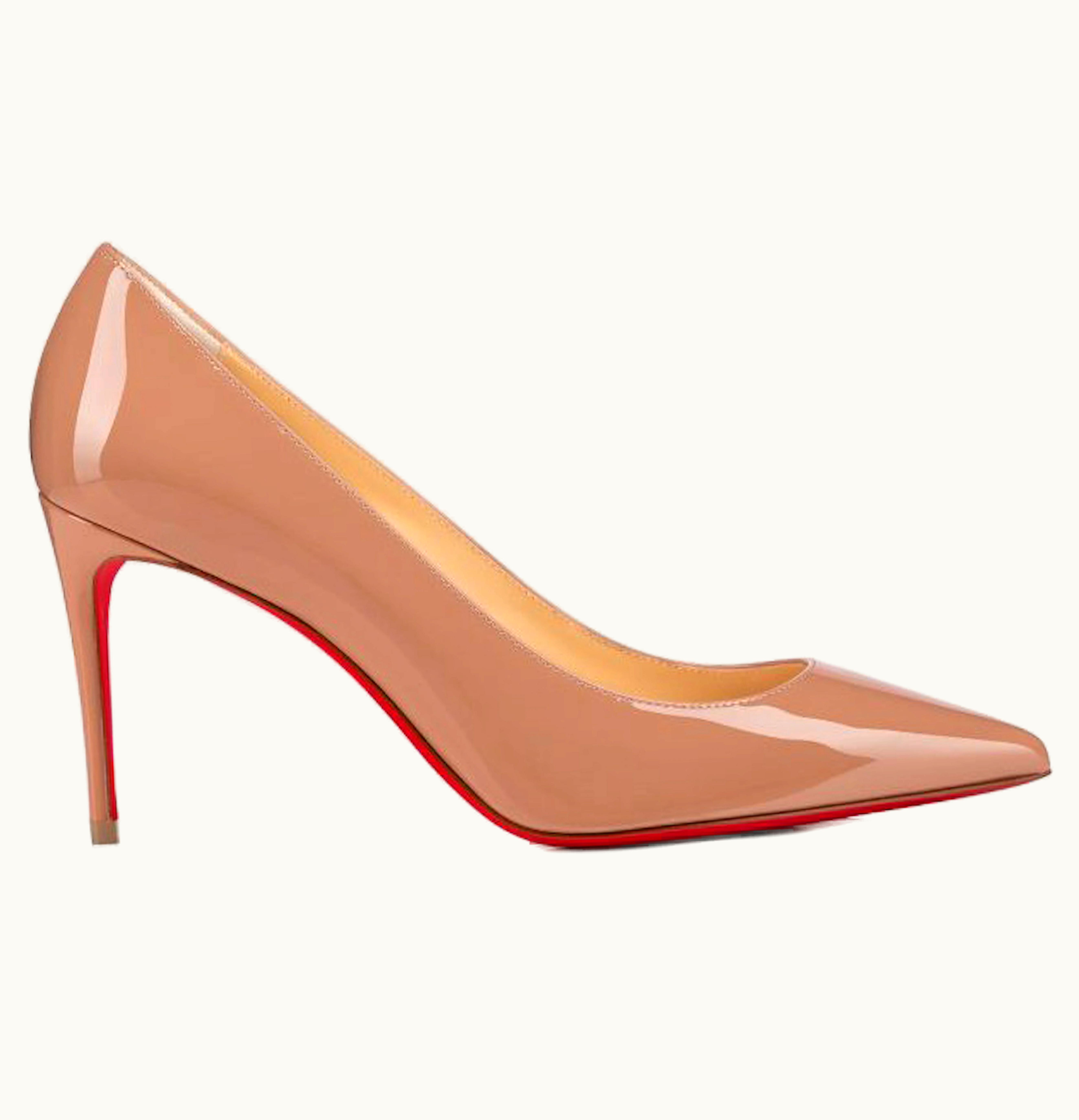 Christian Louboutin Christian Louboutin Kate 85mm Pump Nude Patent Leather