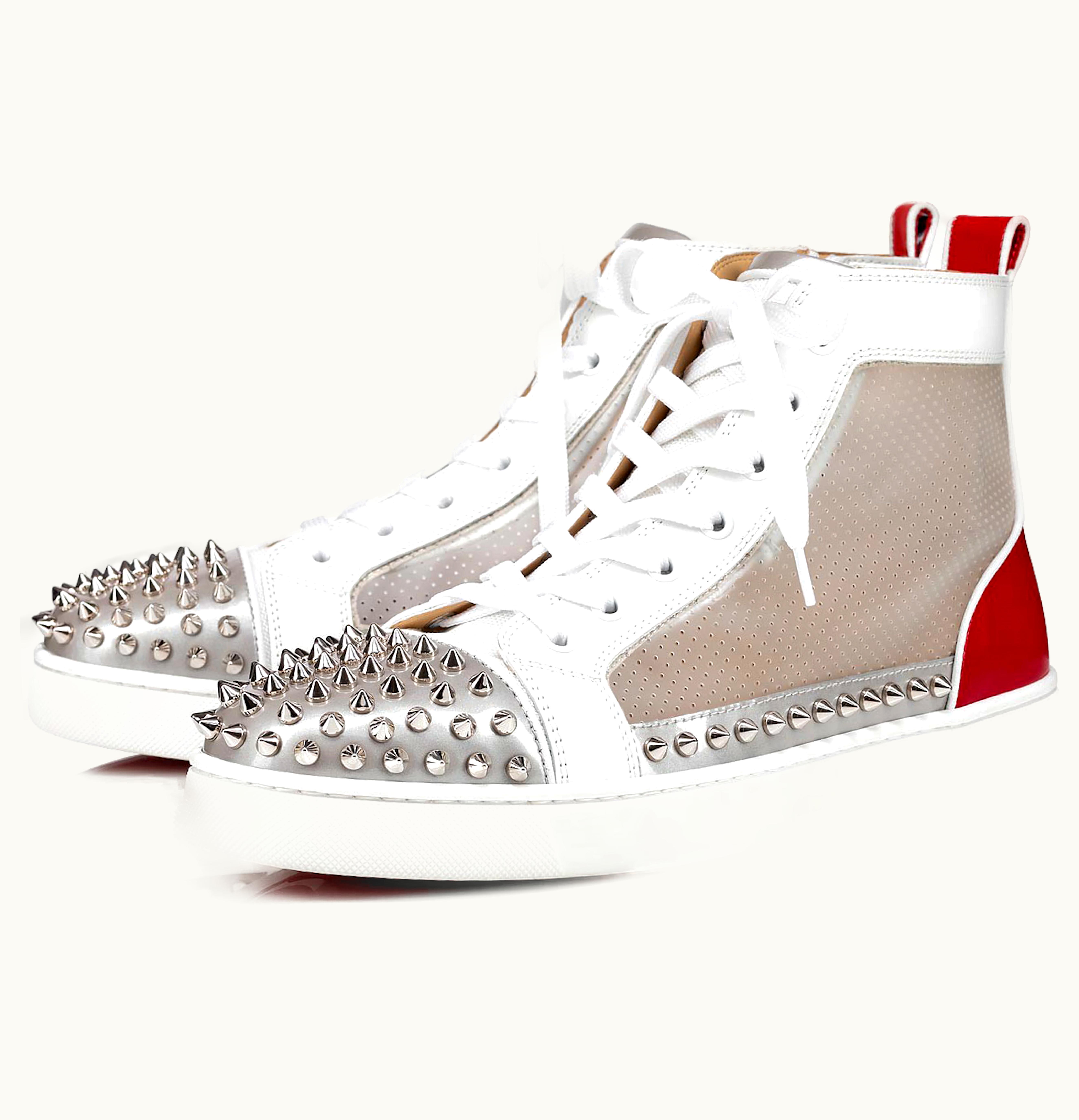 Christian Louboutin Christian Louboutin Sosoxy Spikes Pvc White