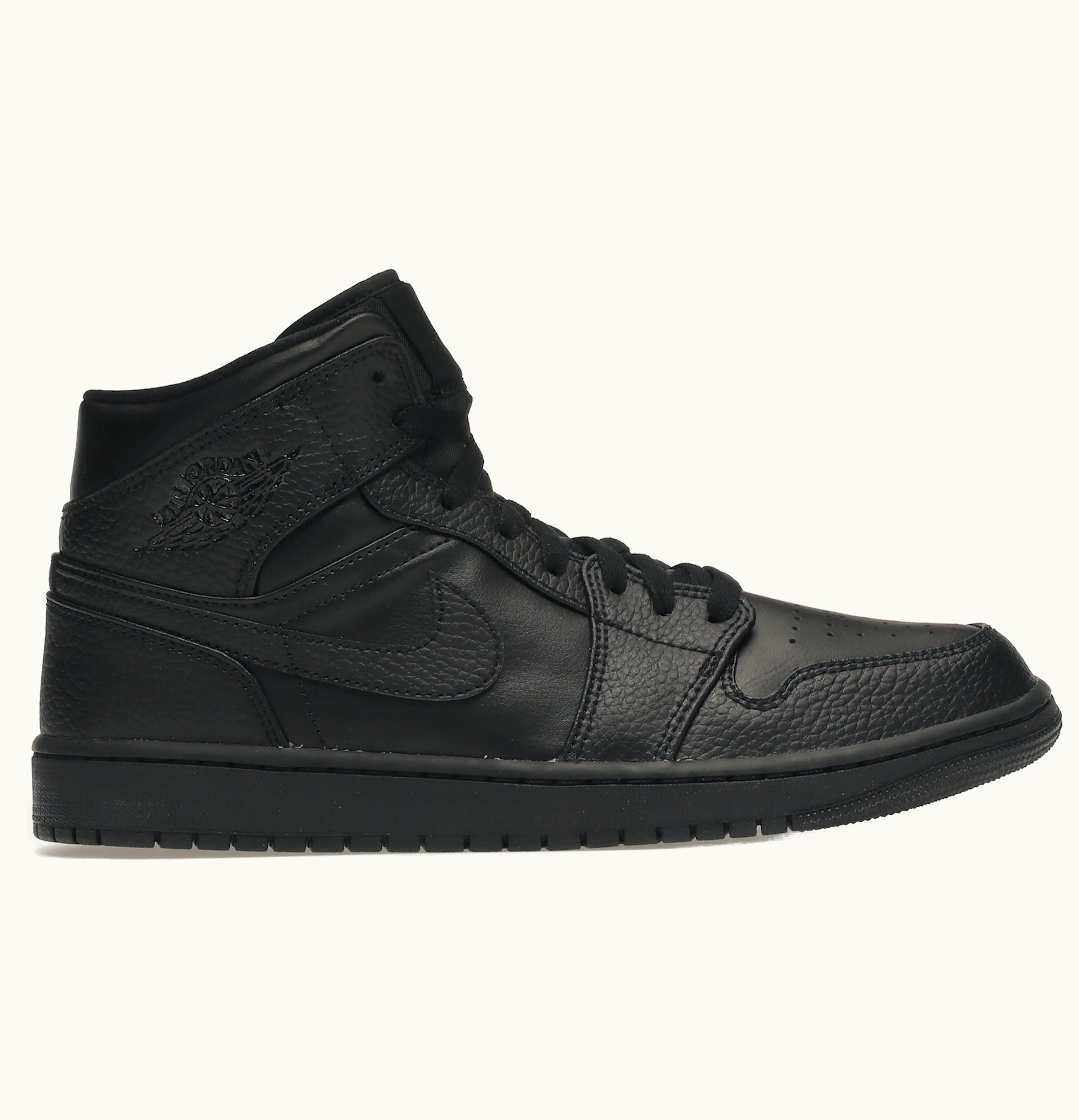 Nike Air Jordan 1 Mid Triple Black