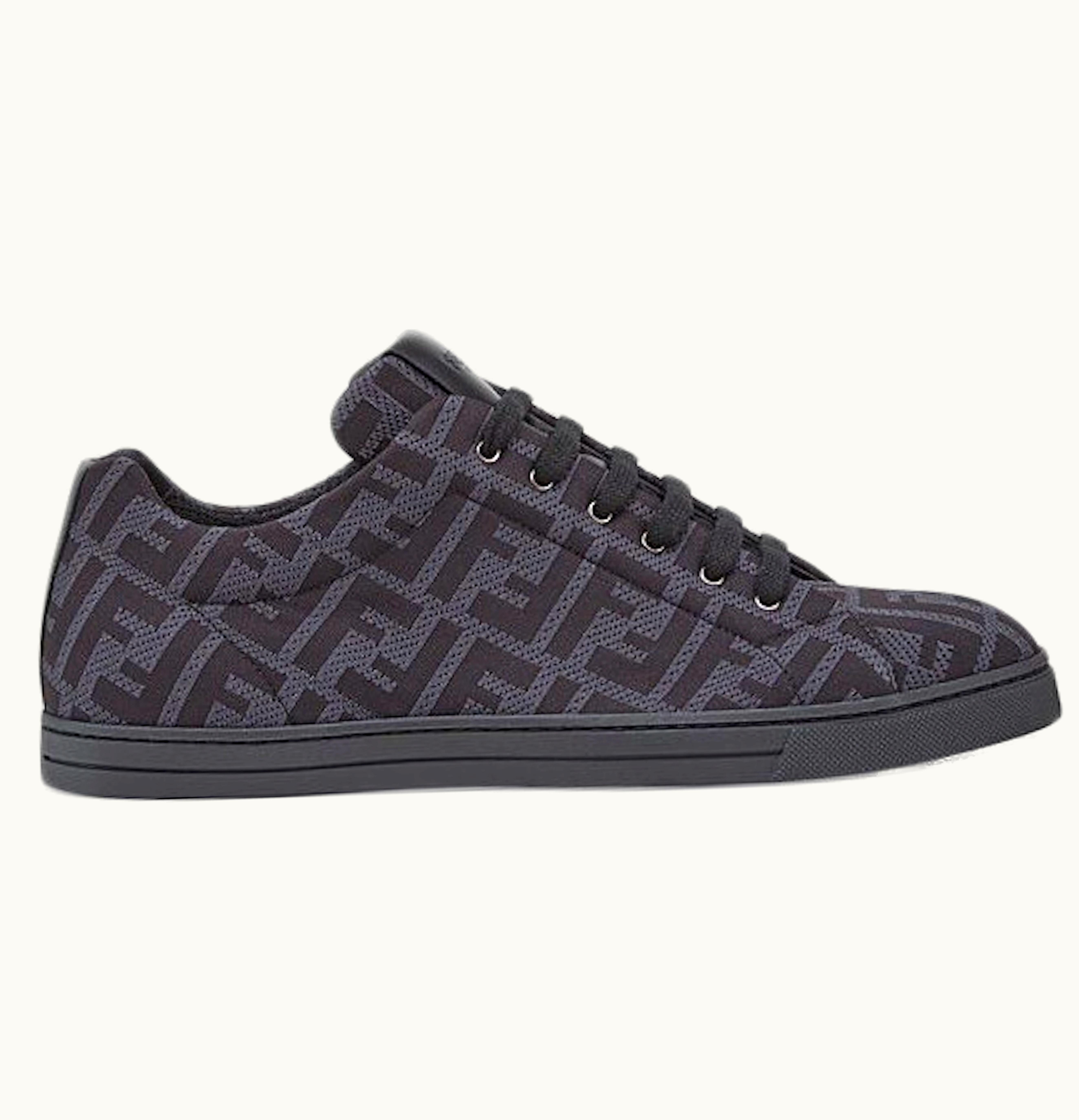 Fendi Fendi Tech Fabric Low Top Gray