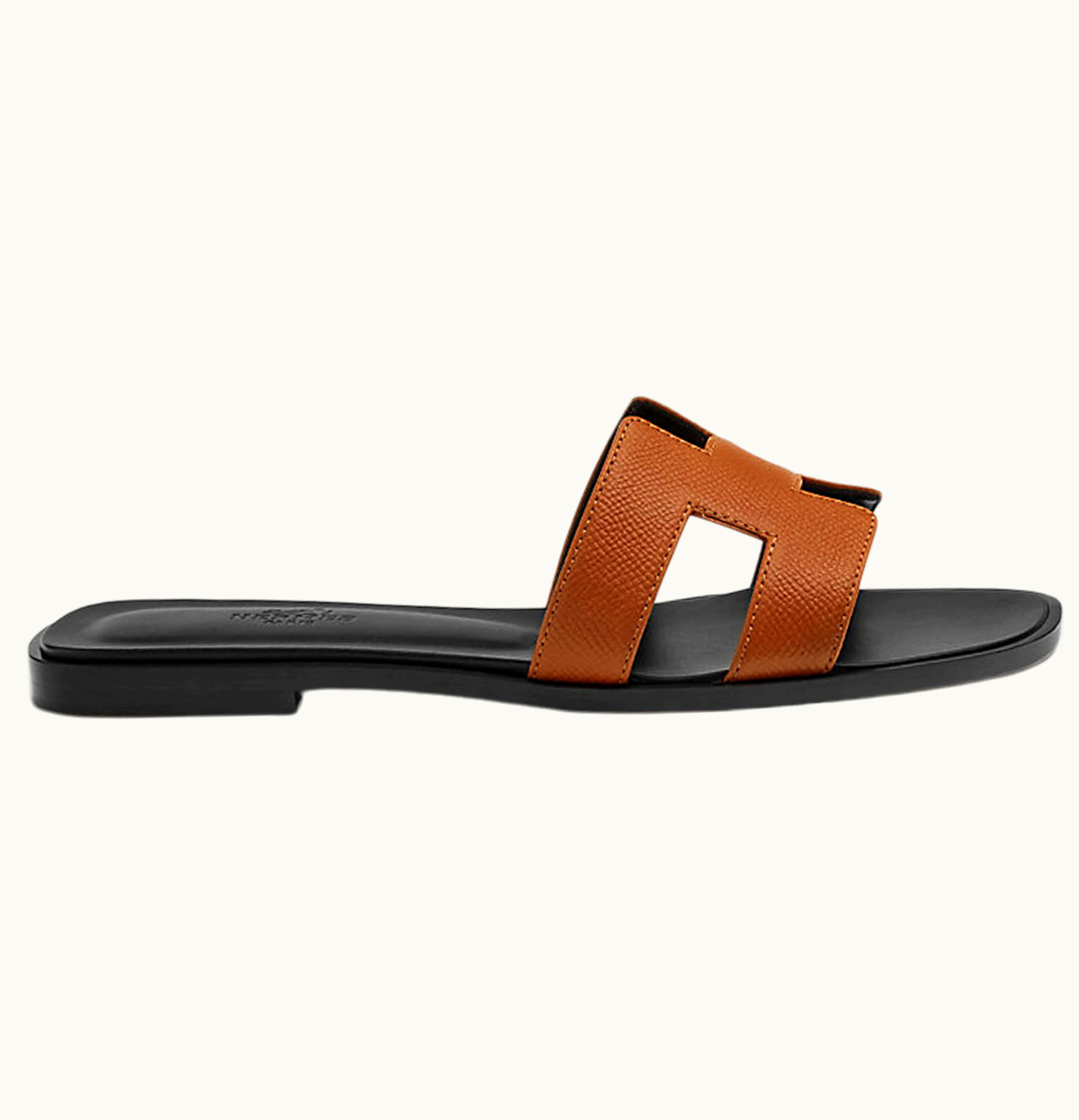 Hermès Hermes Oran Sandal Naturel Epsom Heritage Calfskin Leather