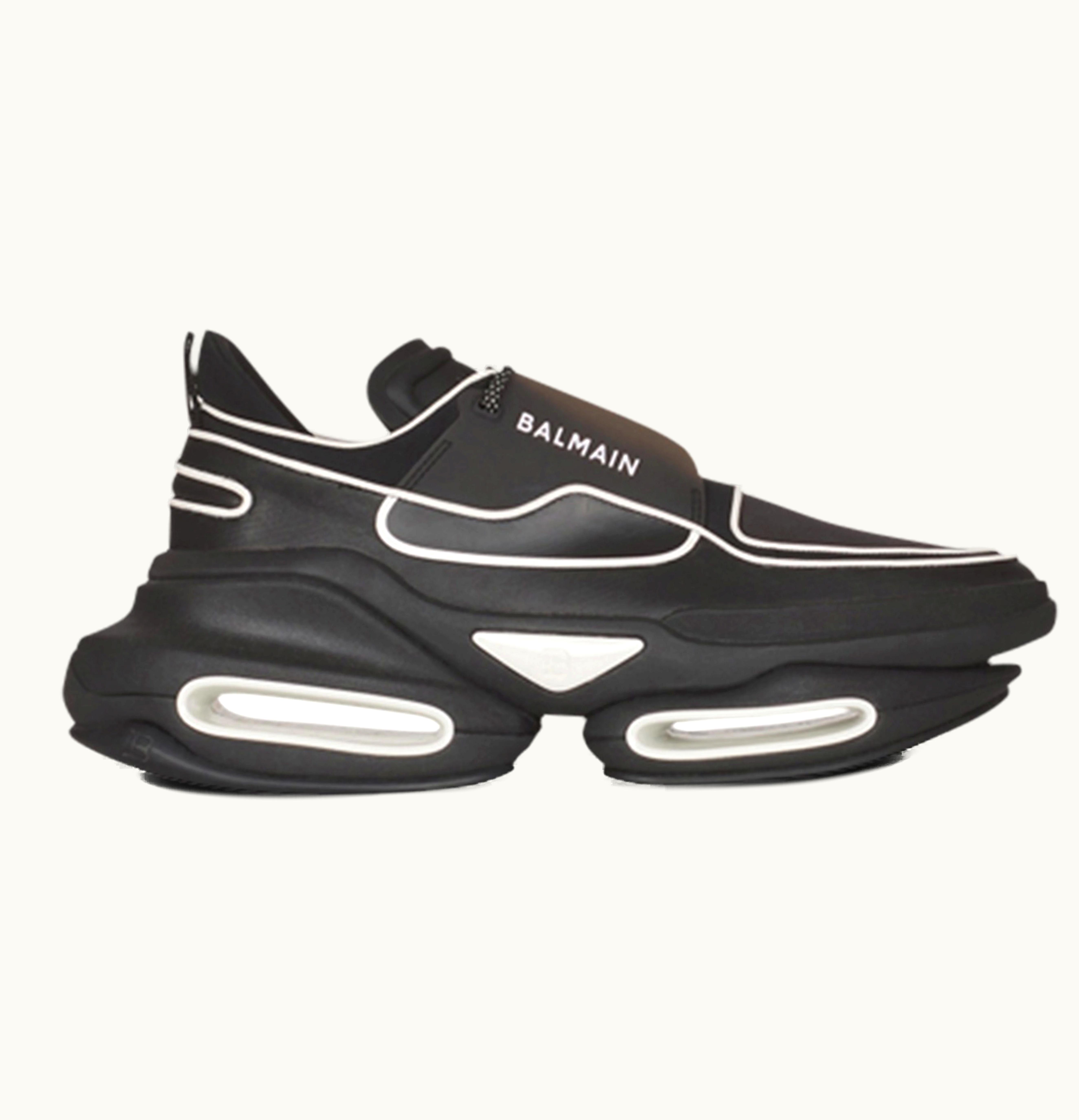 Balmain Balmain B Bold Low Top Black White