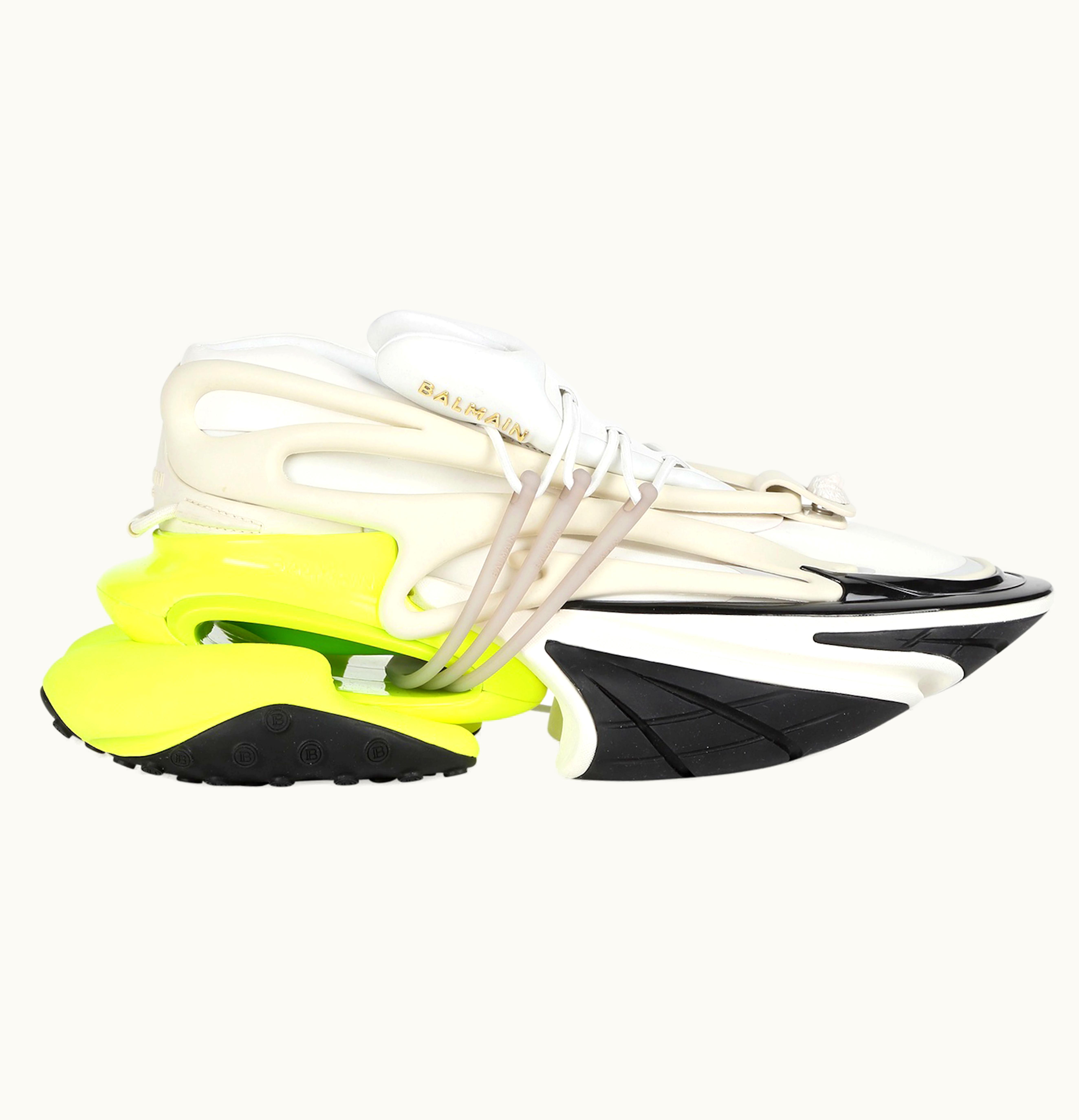 Balmain Balmain Unicorn Low Top White Yellow