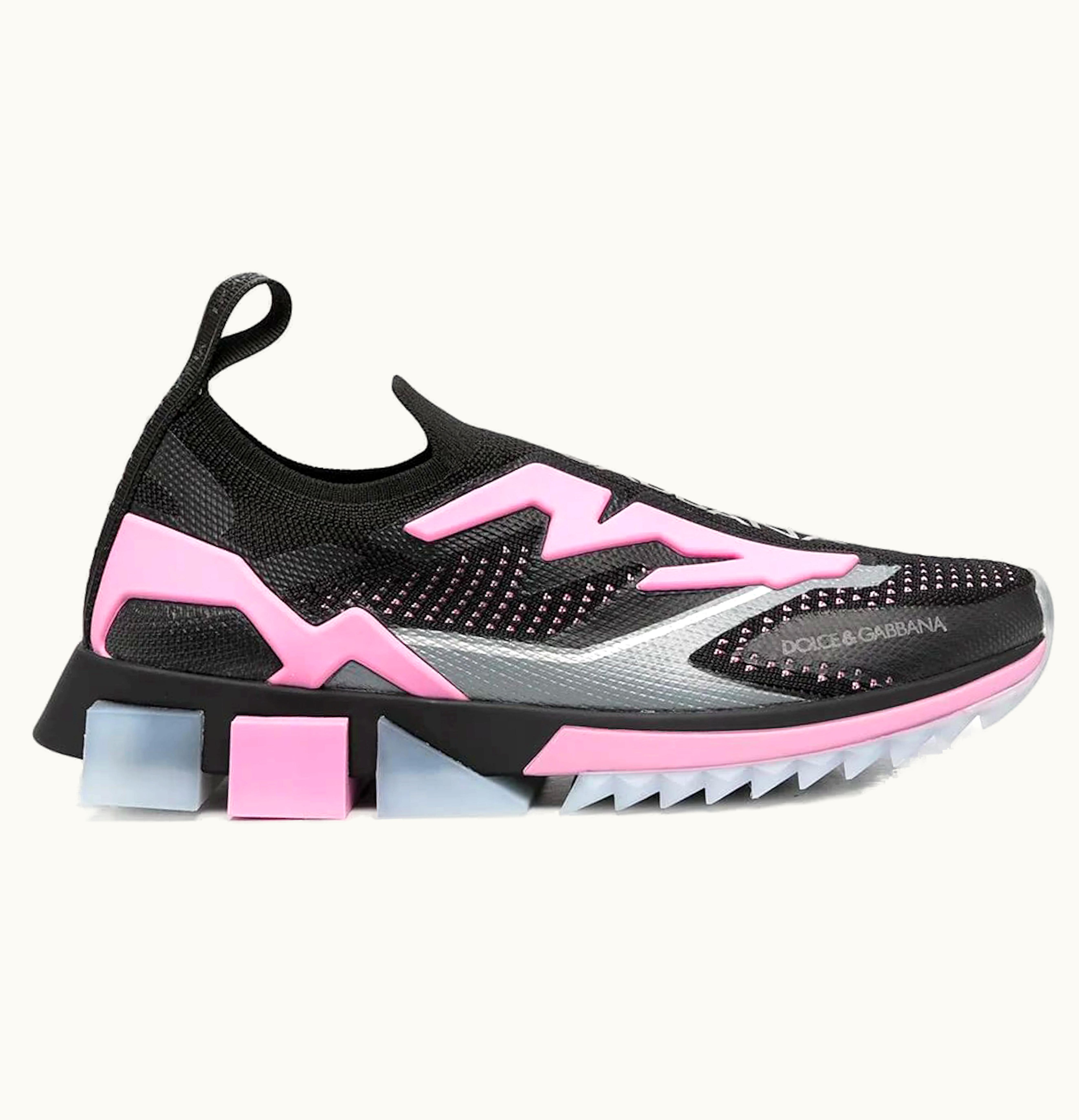 Dolce & Gabbana Dolce Gabbana Sorrento Slip On Black Pink