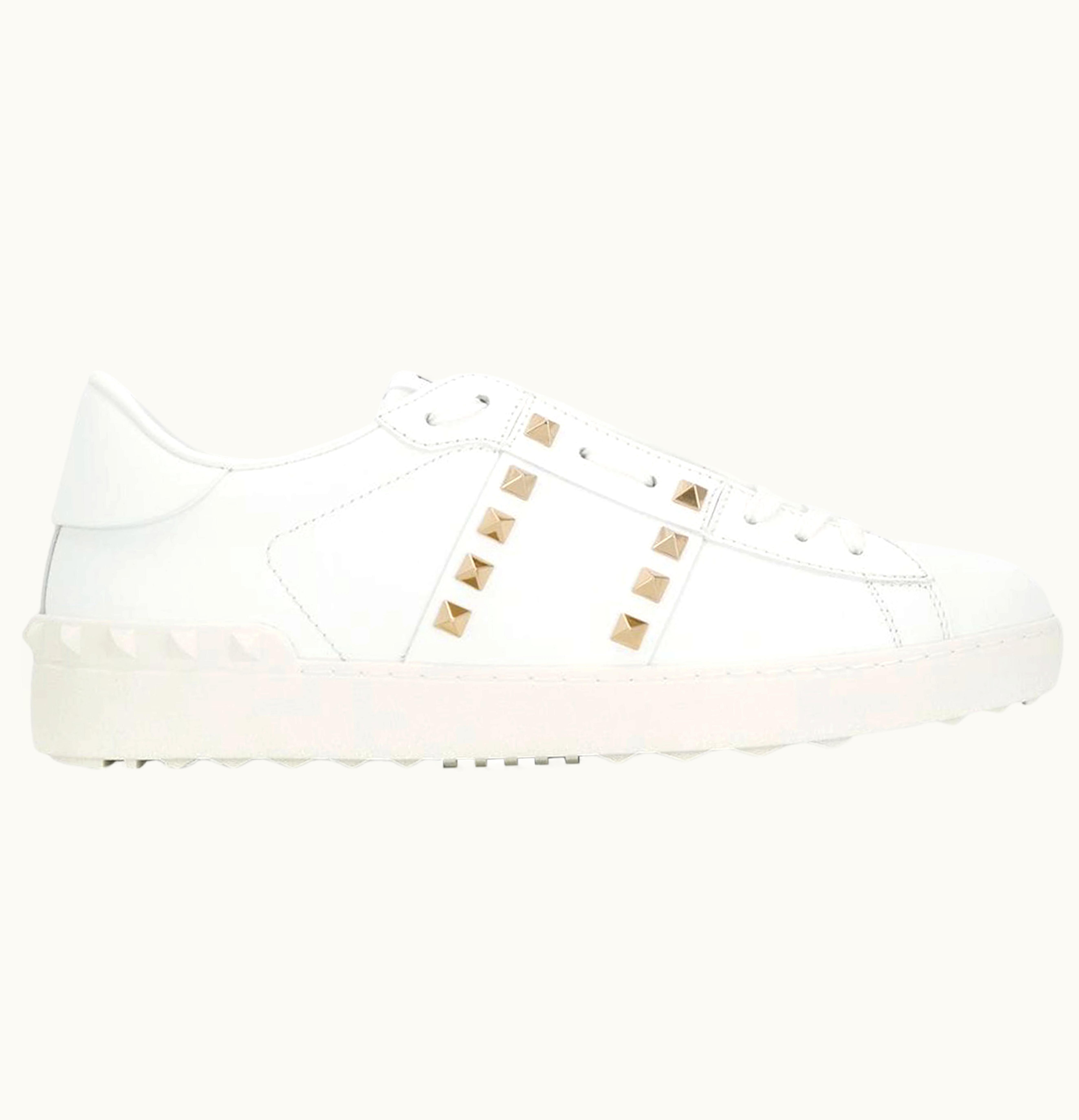 Valentino Valentino Garavani Rockstud Untitled White Platinum finish Stud