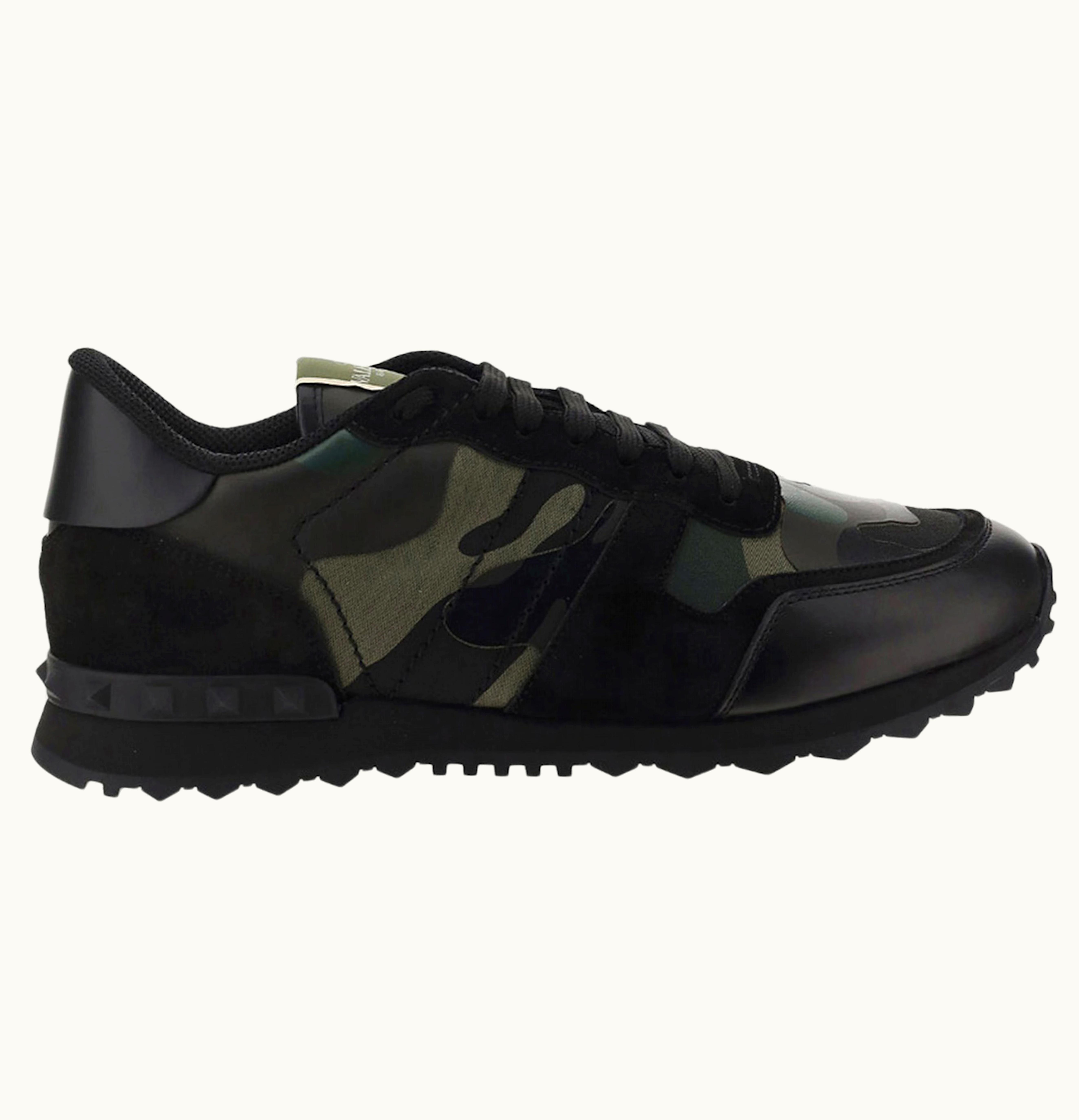Valentino Valentino Garavani Rockrunner Camouflage Black Black Green