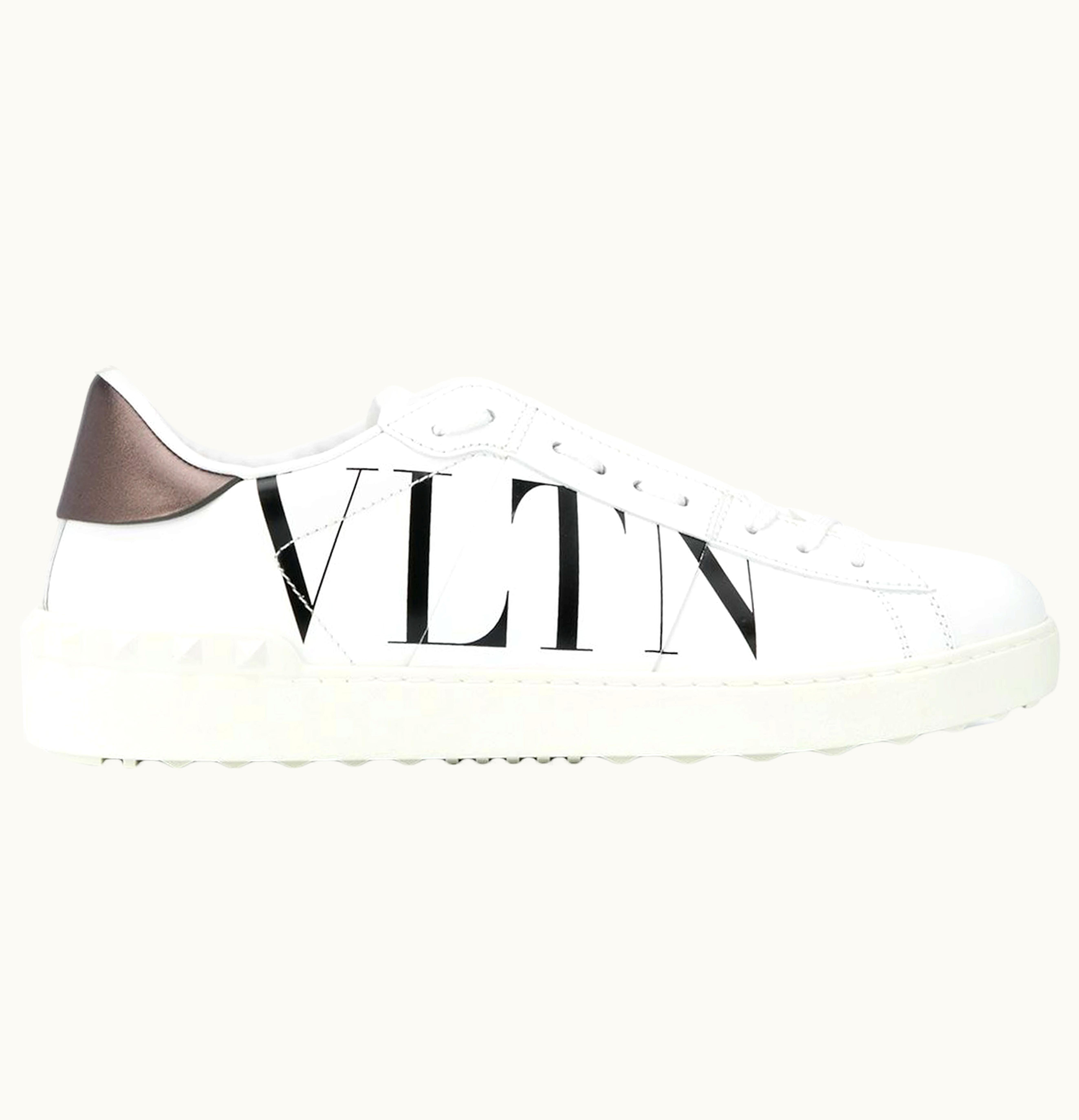 Valentino Valentino Garavani Open VLTN Logo White Black Bronze