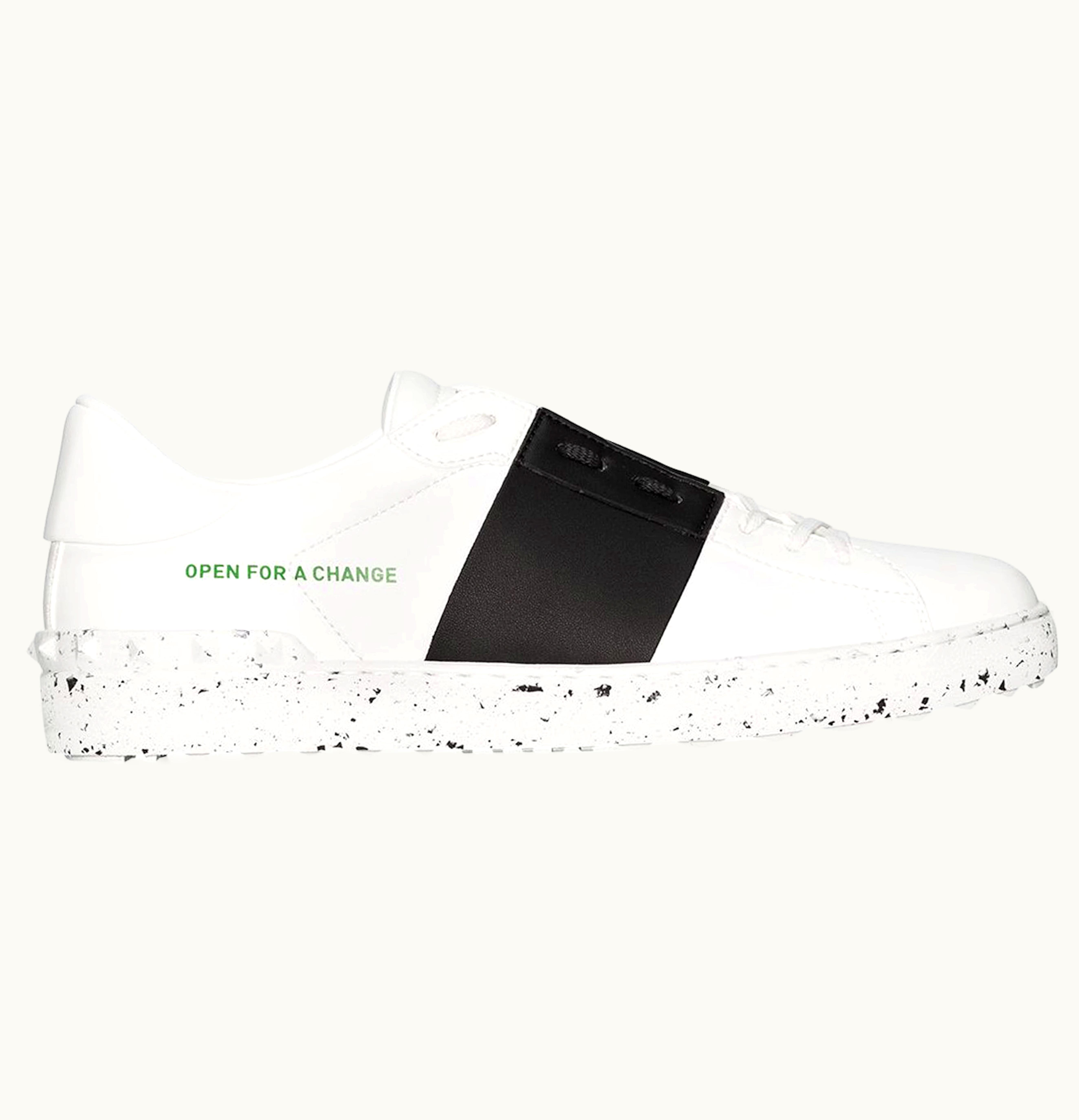 Valentino Valentino Garavani Open for a Change White Black Band Green White