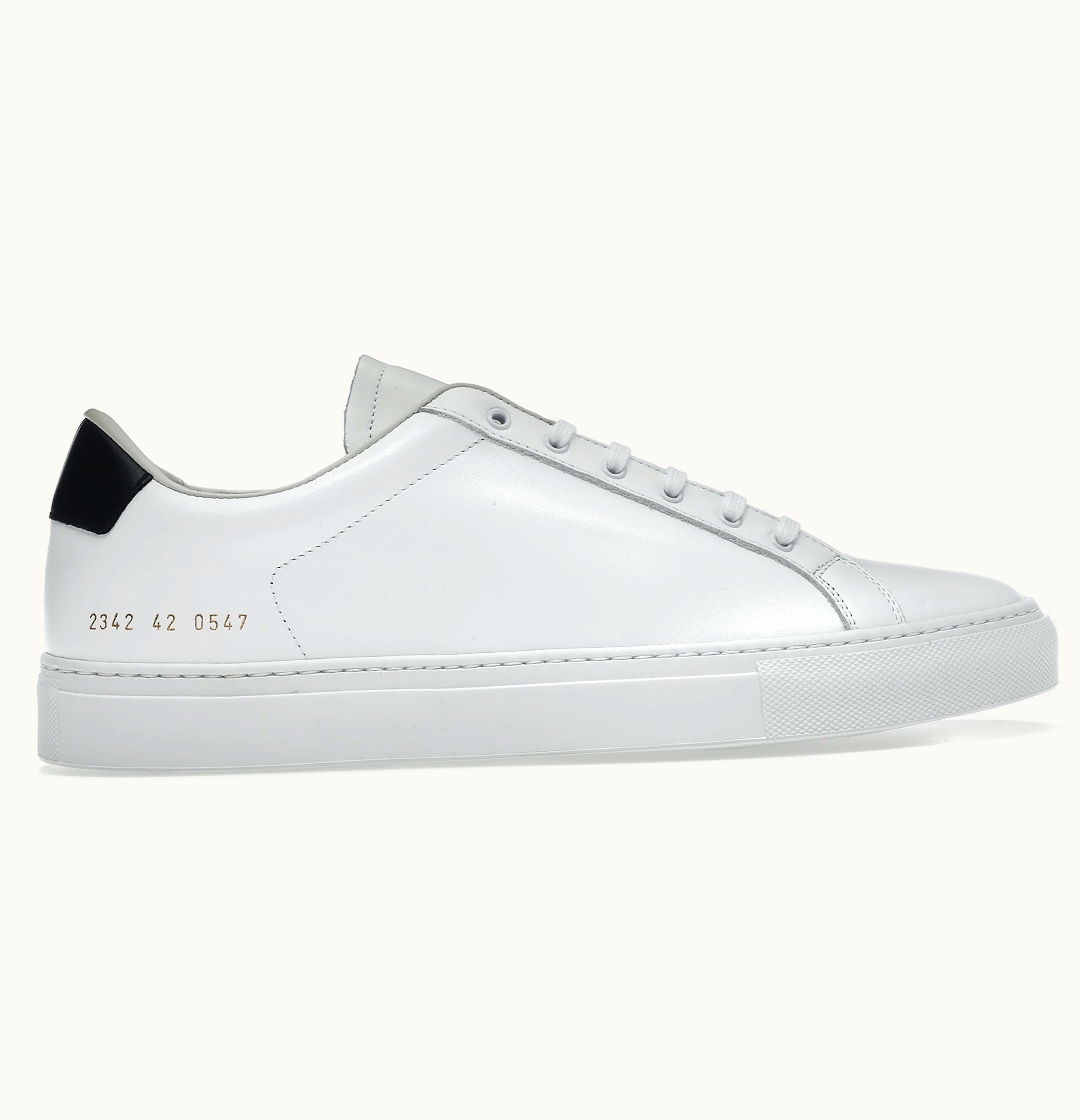 Common Projects Common Projects Retro Low White Black White