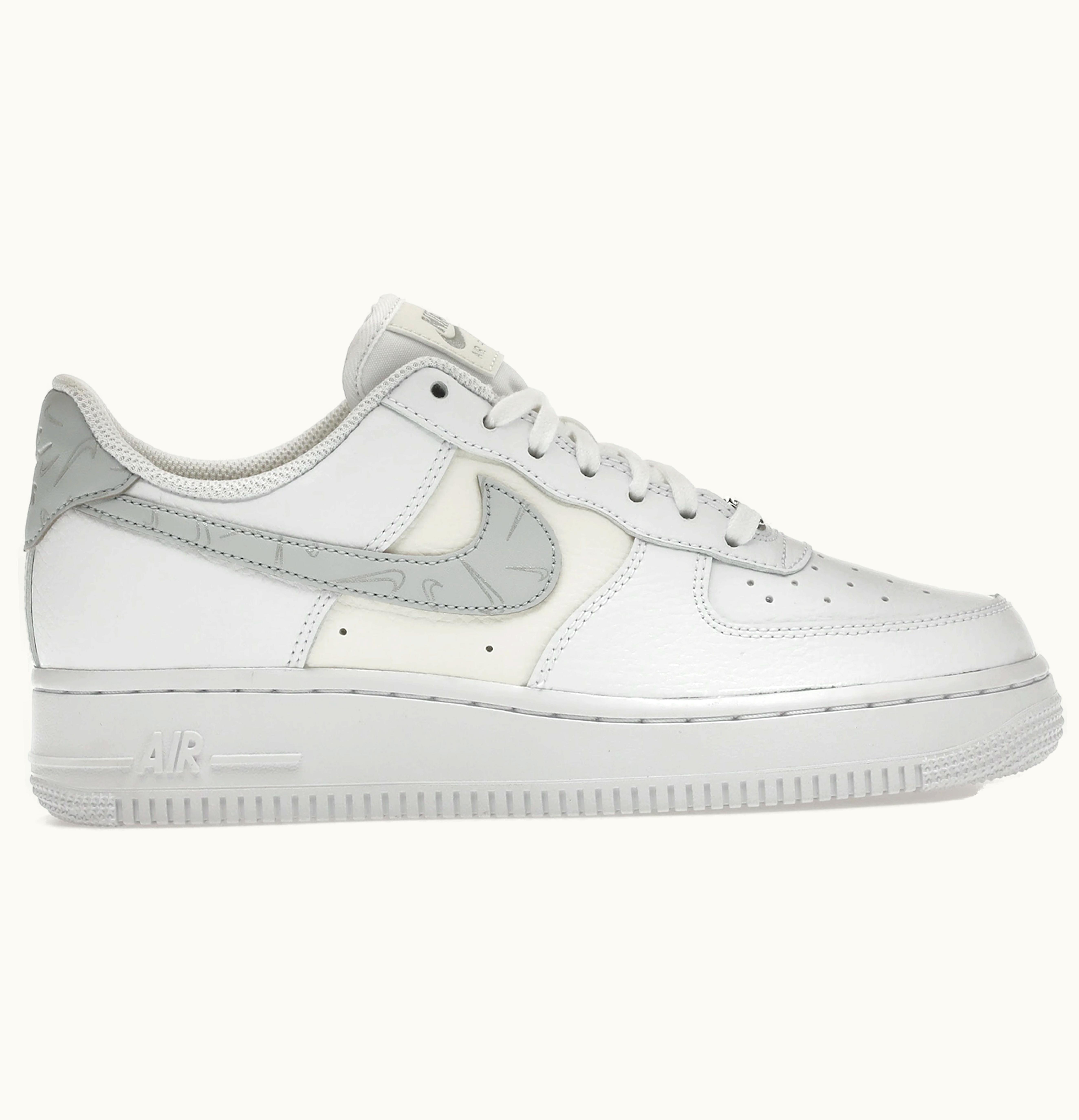 Nike Nike Air Force 1 07 Mini Swooshes White Sail Metallic Silver Pure Platinum W