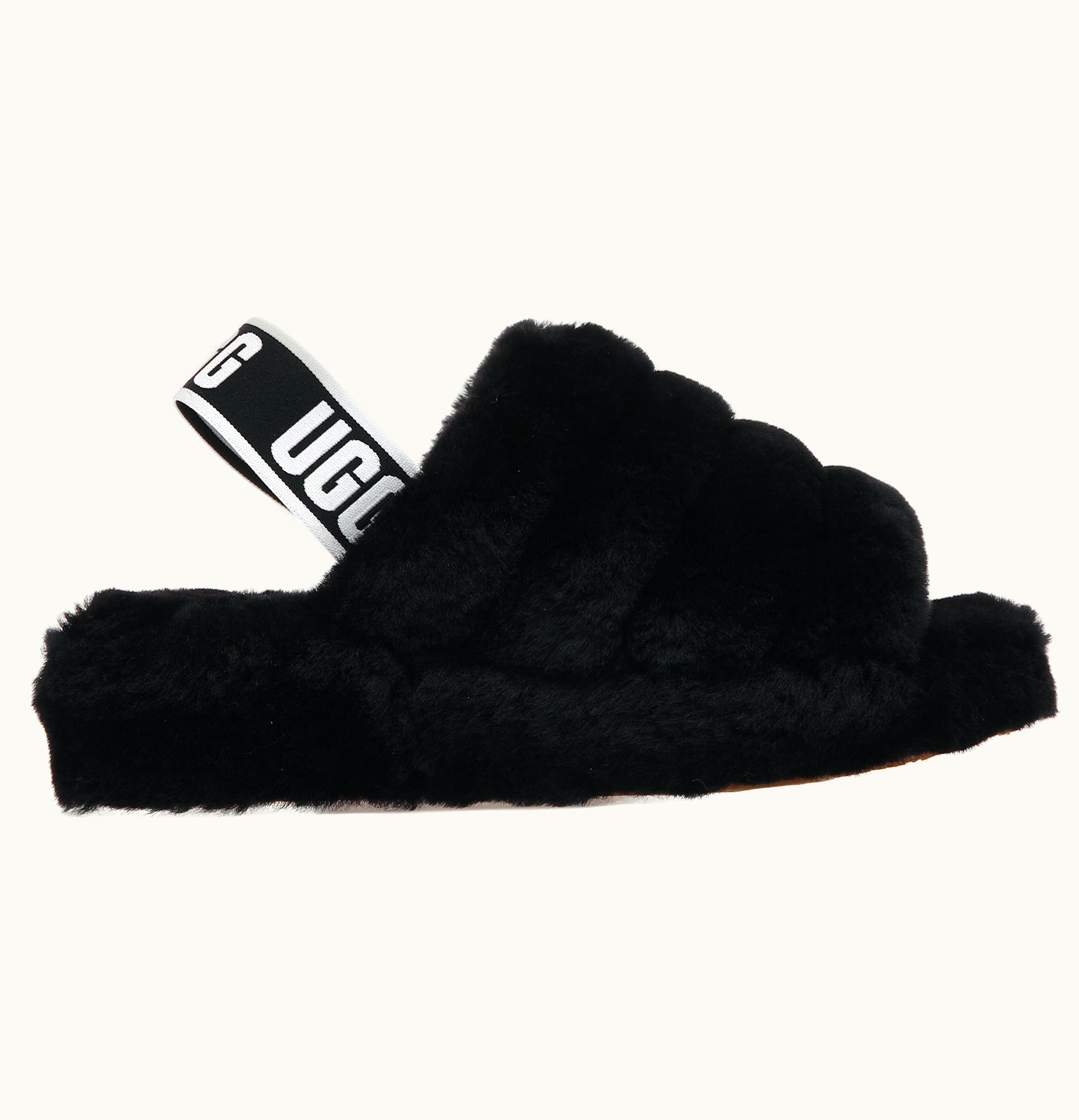 UGG UGG Fluff Yeah Slide Black W