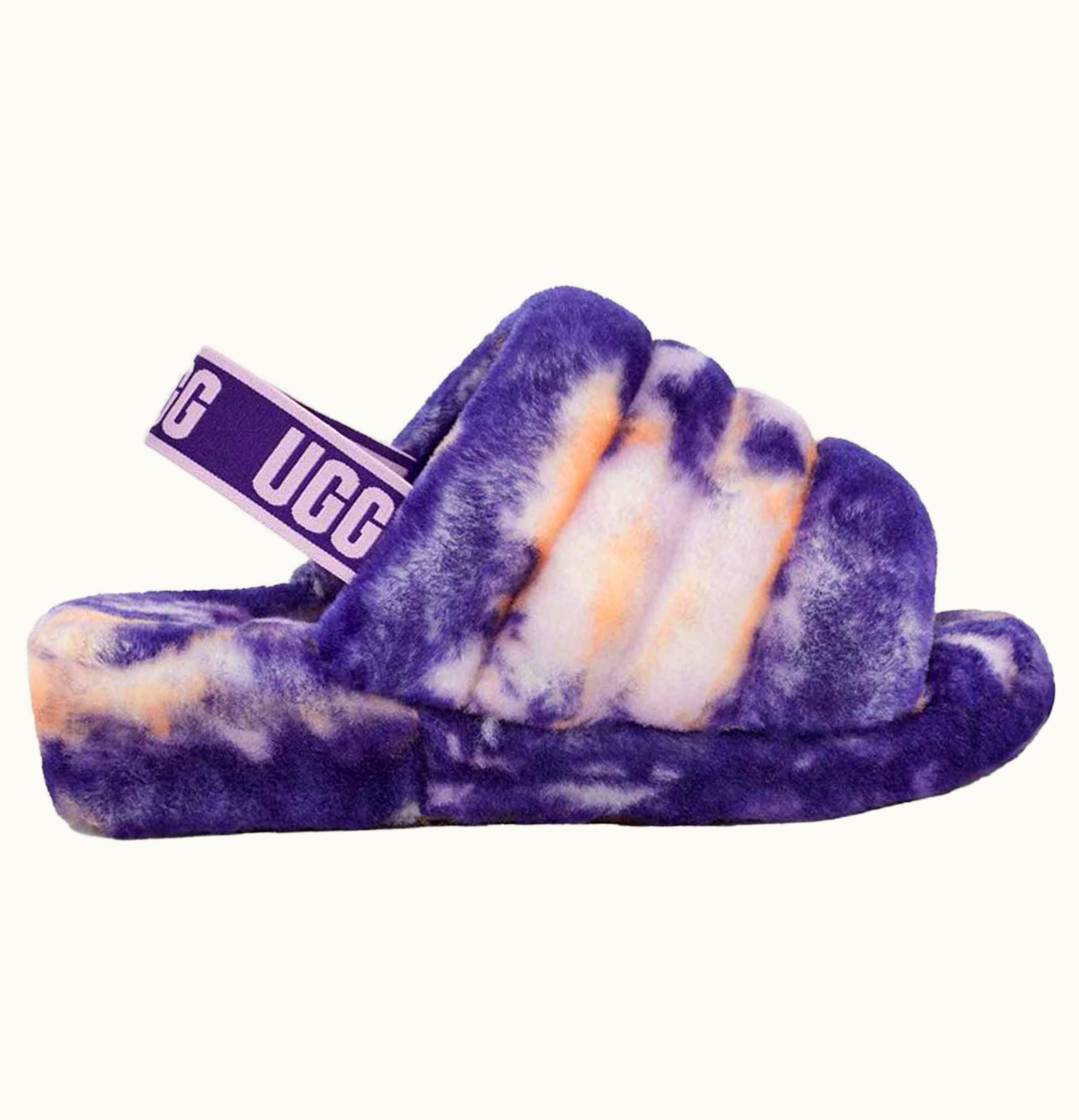 UGG UGG Fluff Yeah Slide Marble Violet Night W
