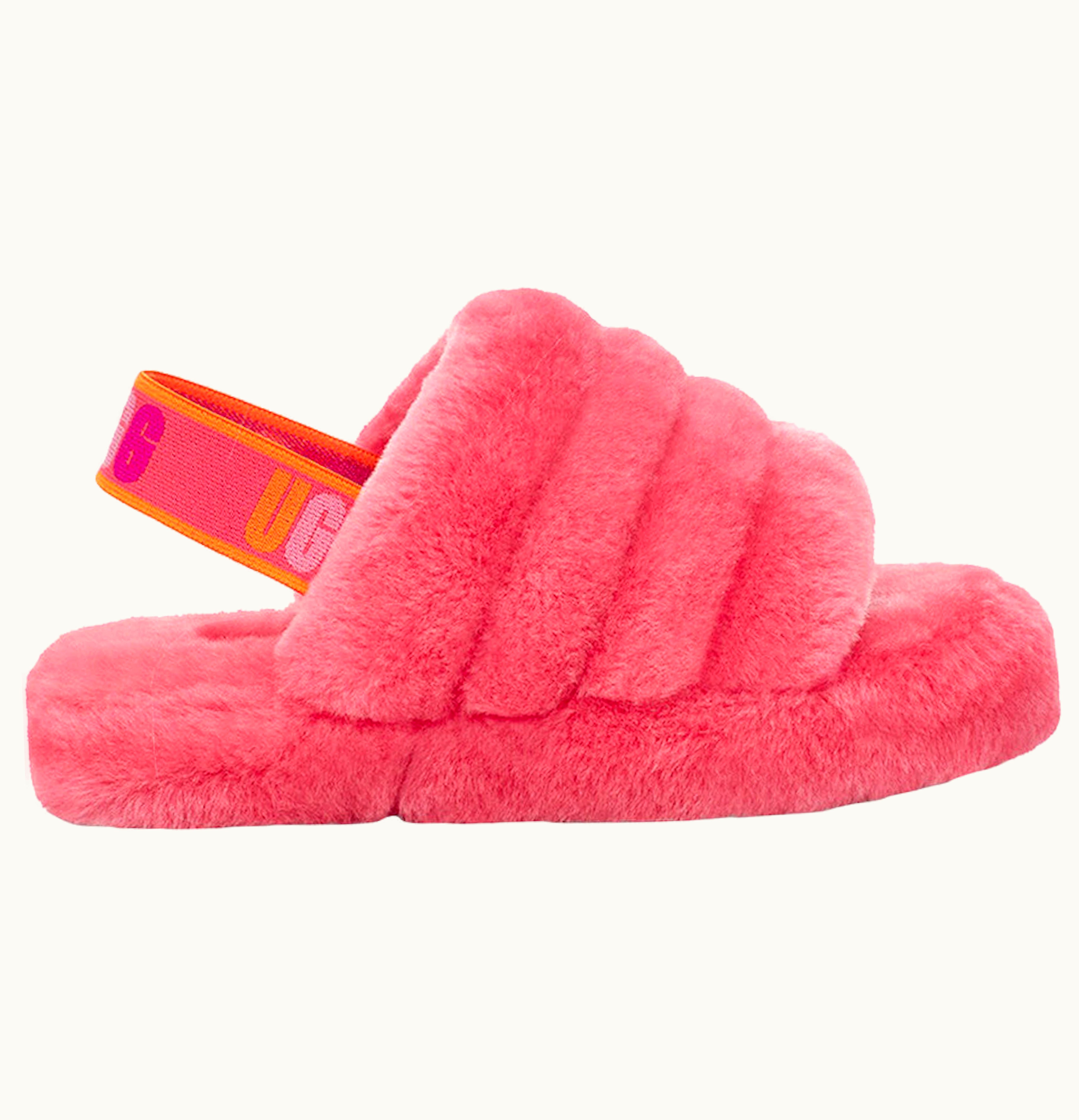 UGG UGG Fluff Yeah Slide Strawberry Kids
