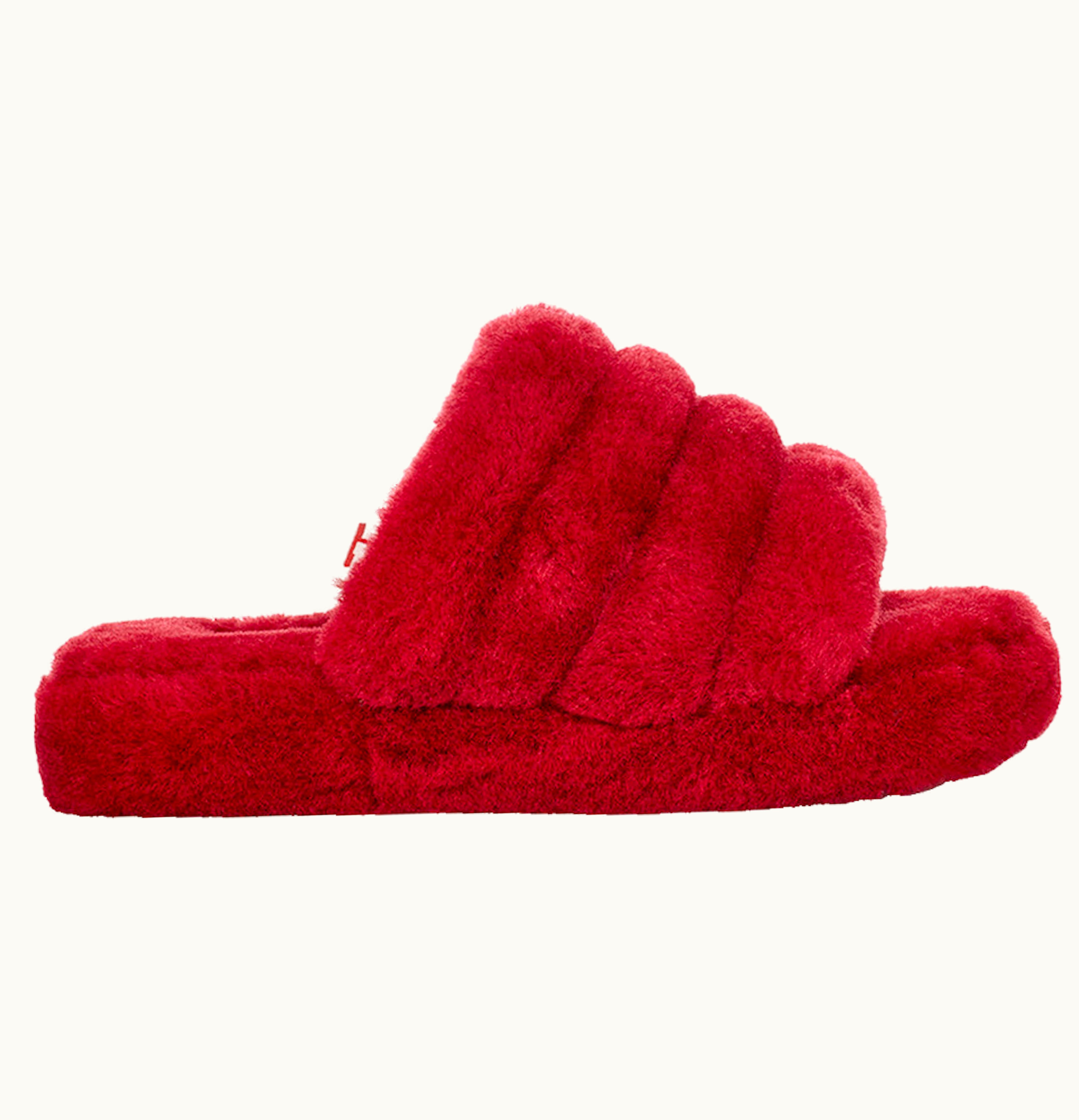 UGG UGG Fluff Yeah Slide Ribbon Red Kids