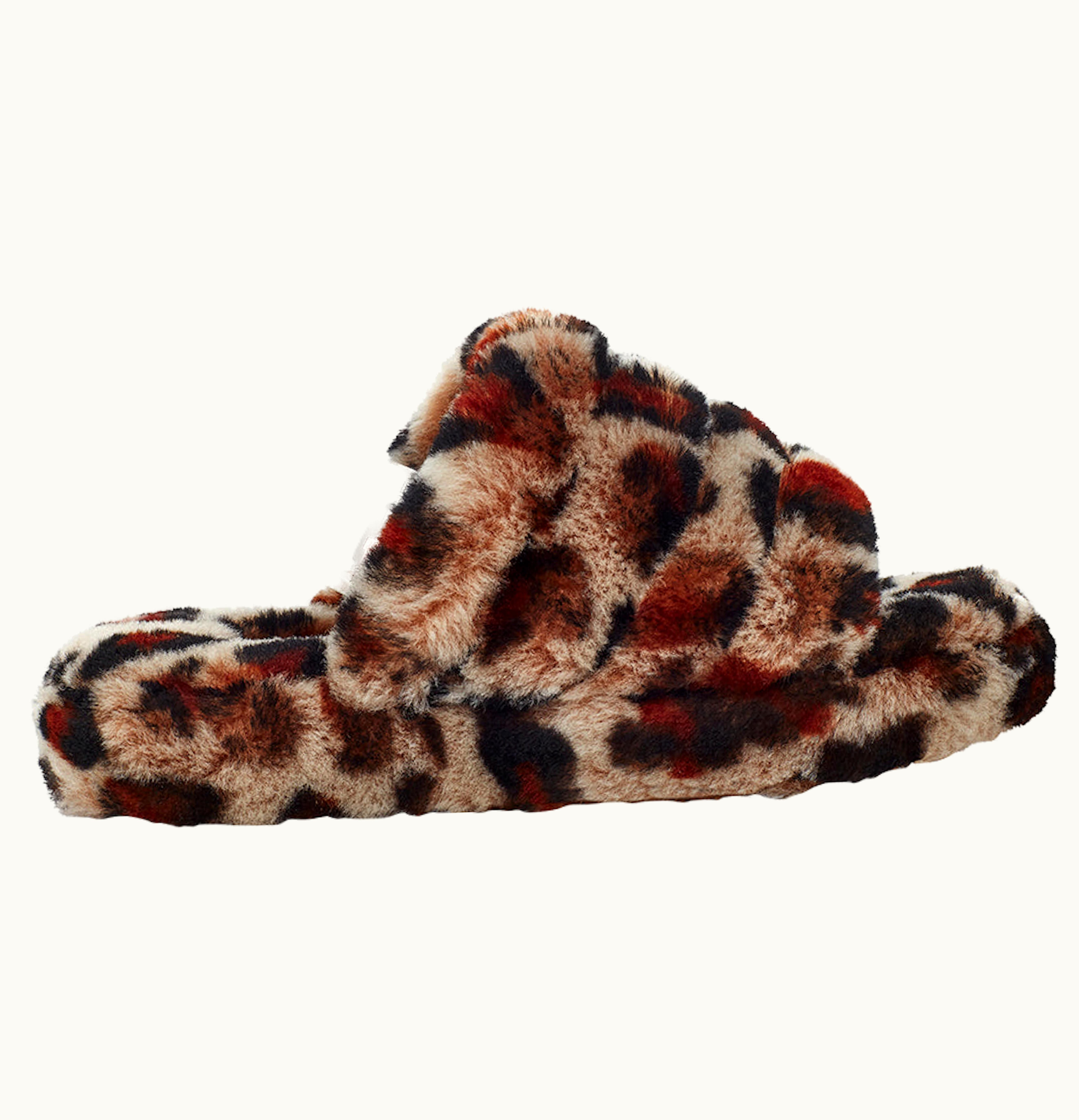 UGG UGG Fluff Yeah Slide Leopard Amphora Kids