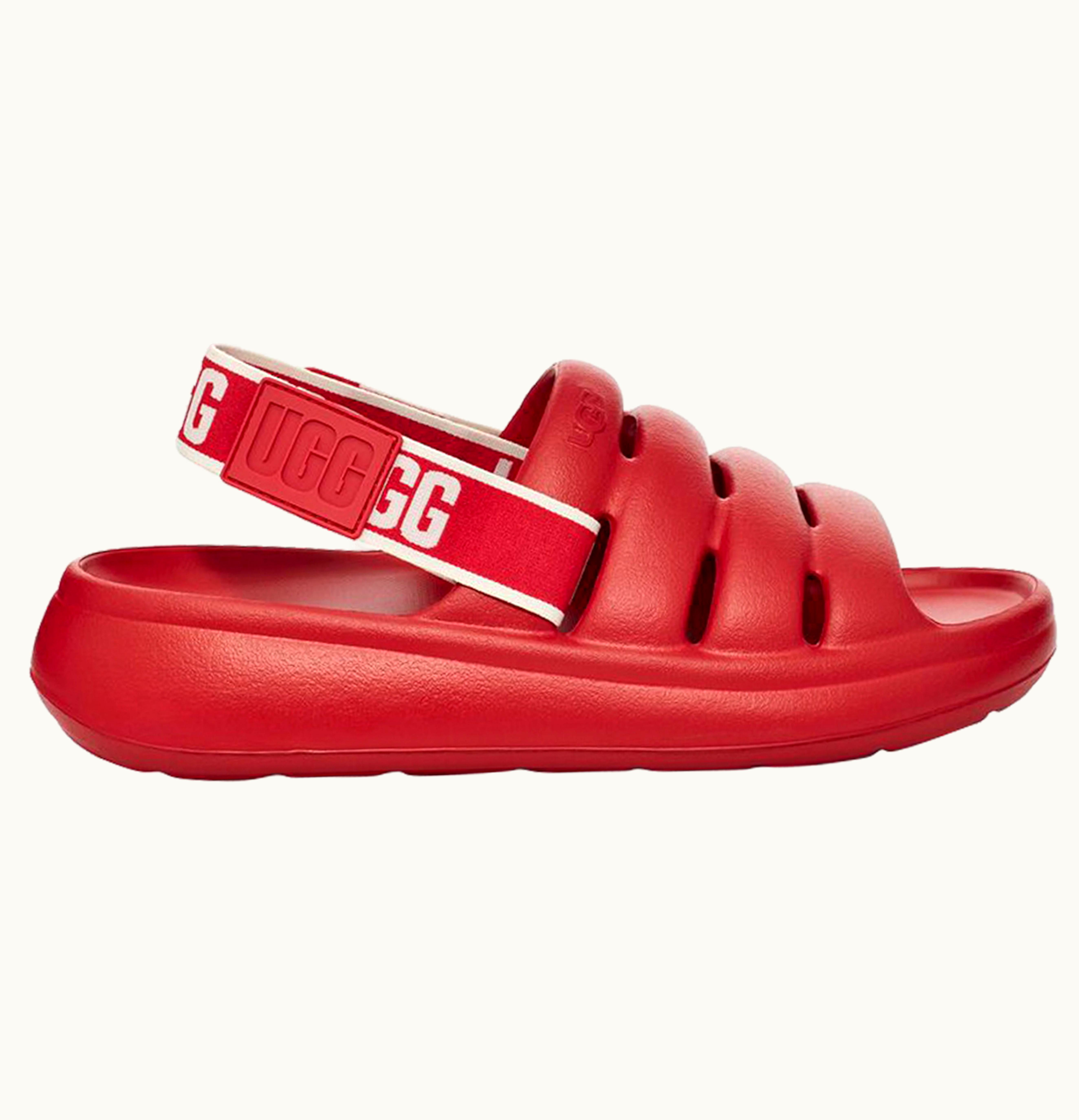UGG UGG Sport Yeah Slide Samba Red W
