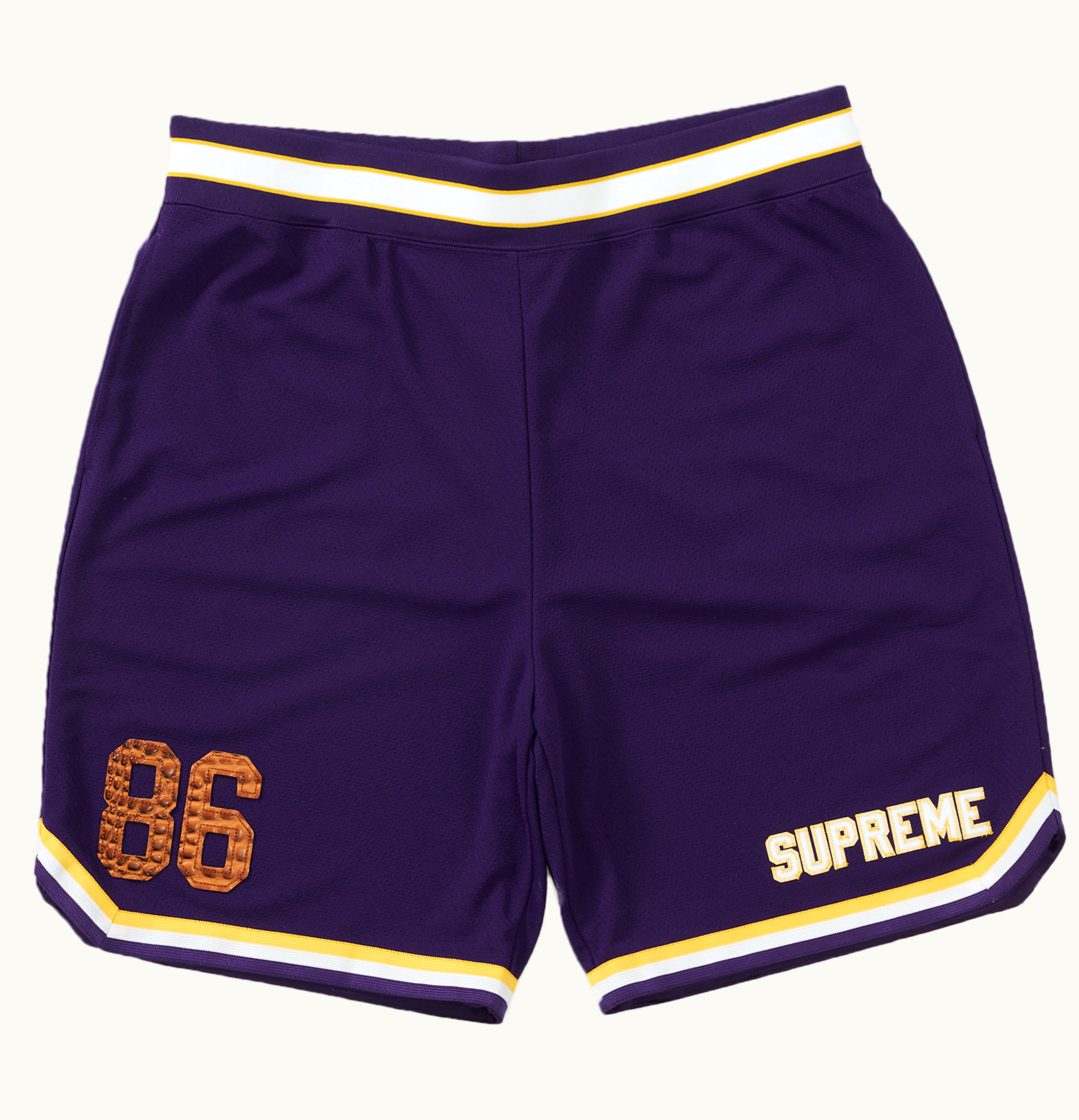 Supreme Supreme Faux Croc Basketball Short Purple