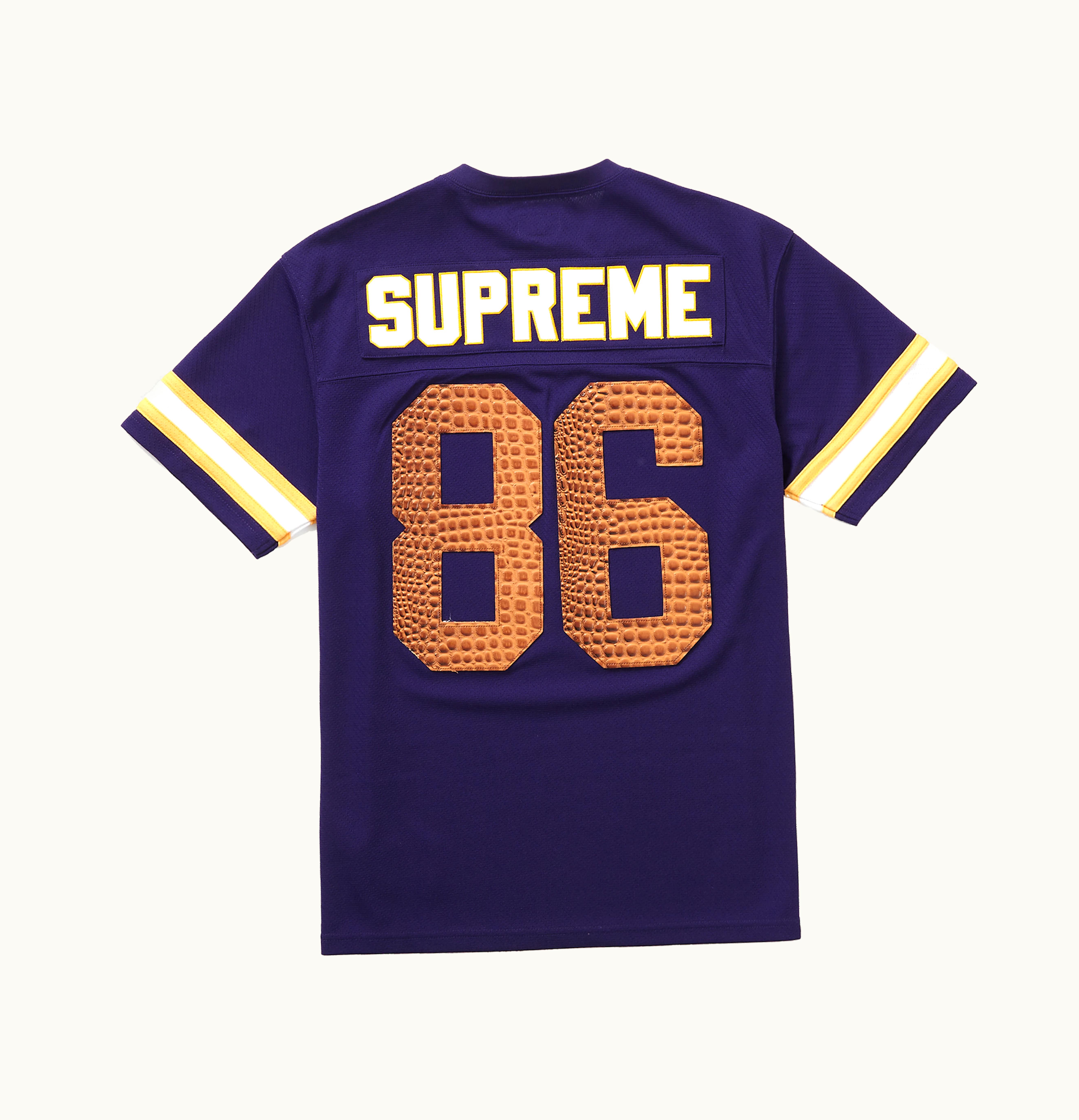 Supreme Supreme Faux Croc Football Jersey Purple
