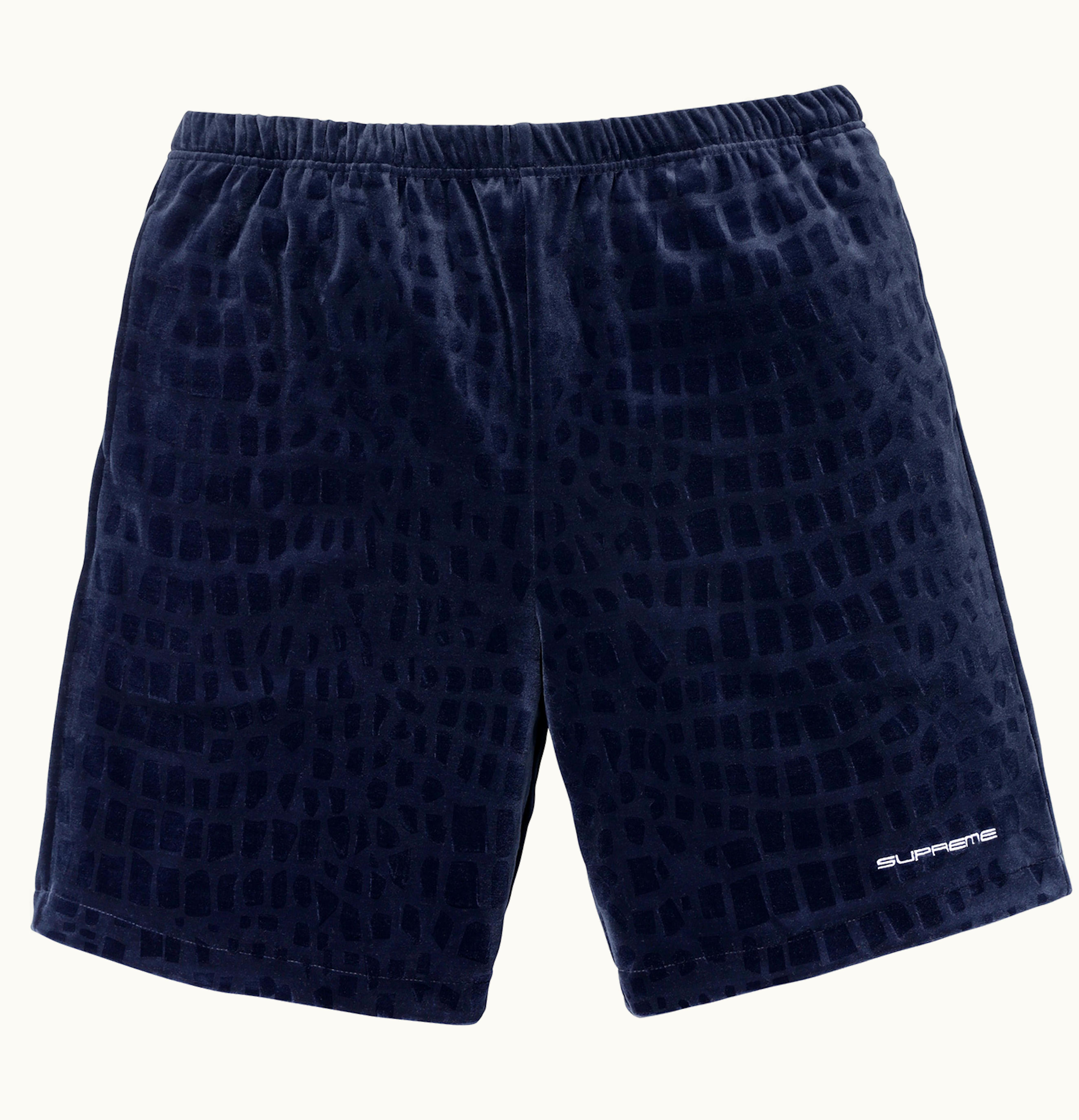 Supreme Supreme Croc Velour Short Navy