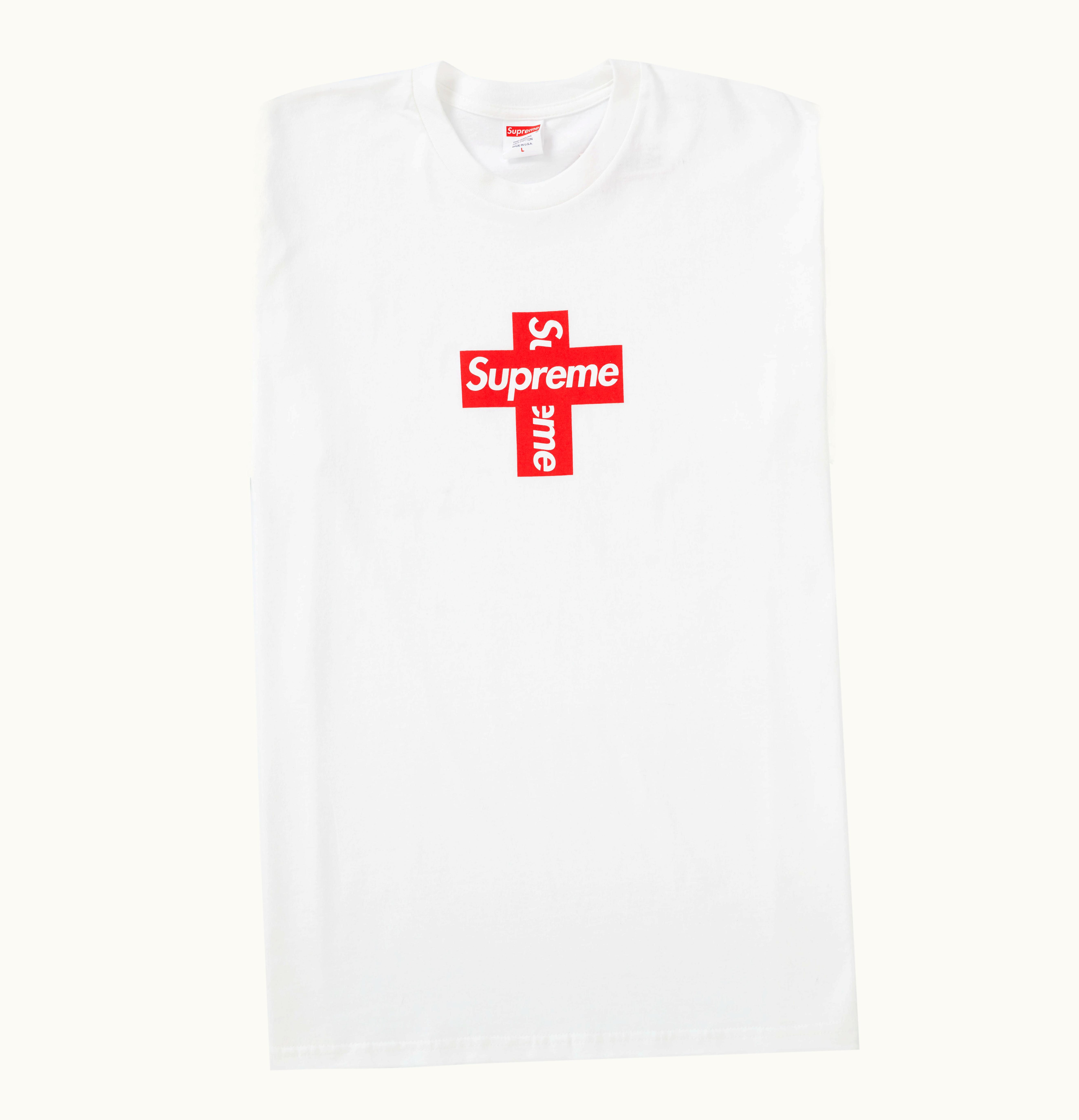 Supreme Supreme Cross Box Logo Tee White