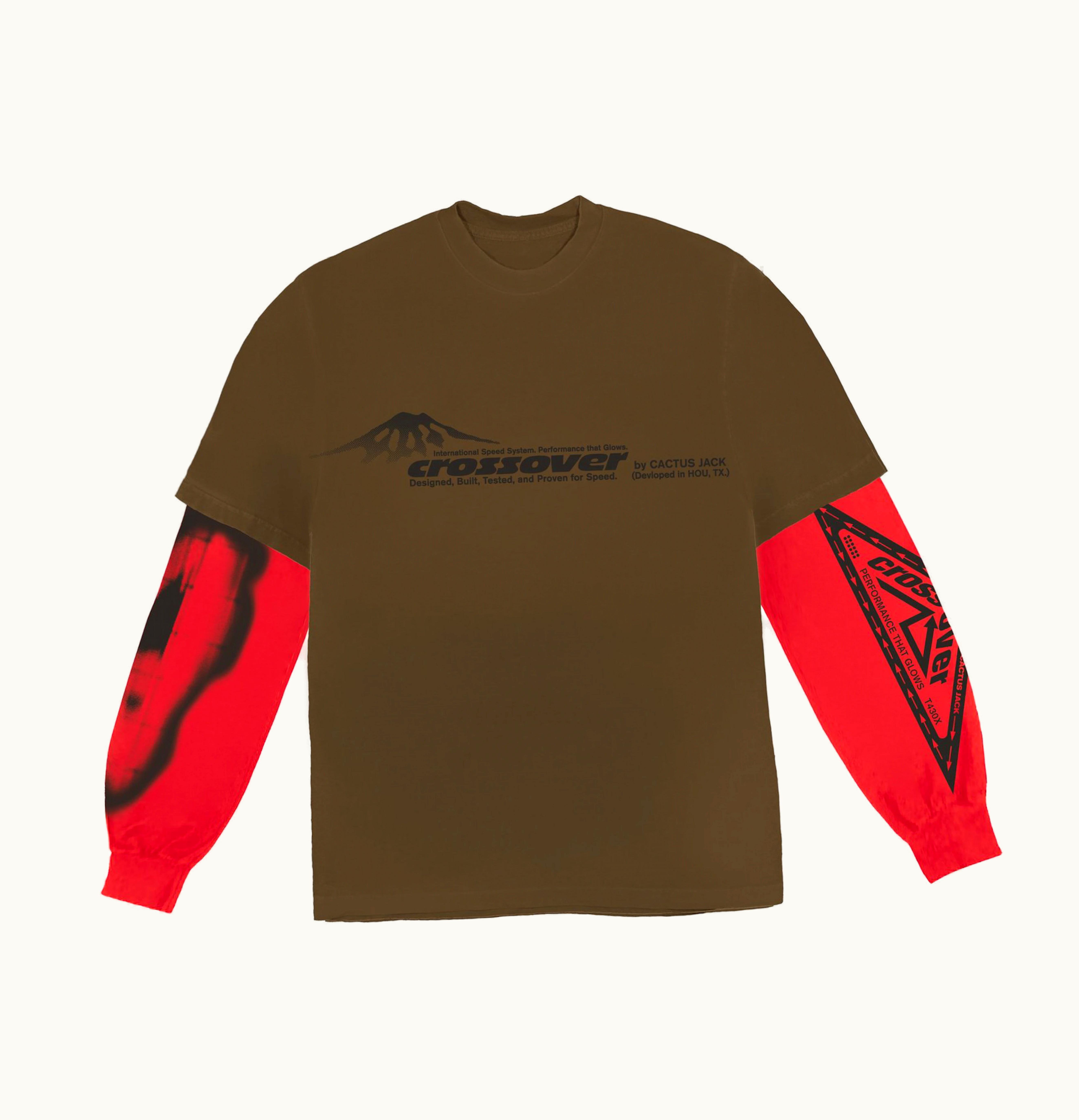 Travis Scott Travis Scott Cactus Jack Crossover Longsleeve Tee Brown