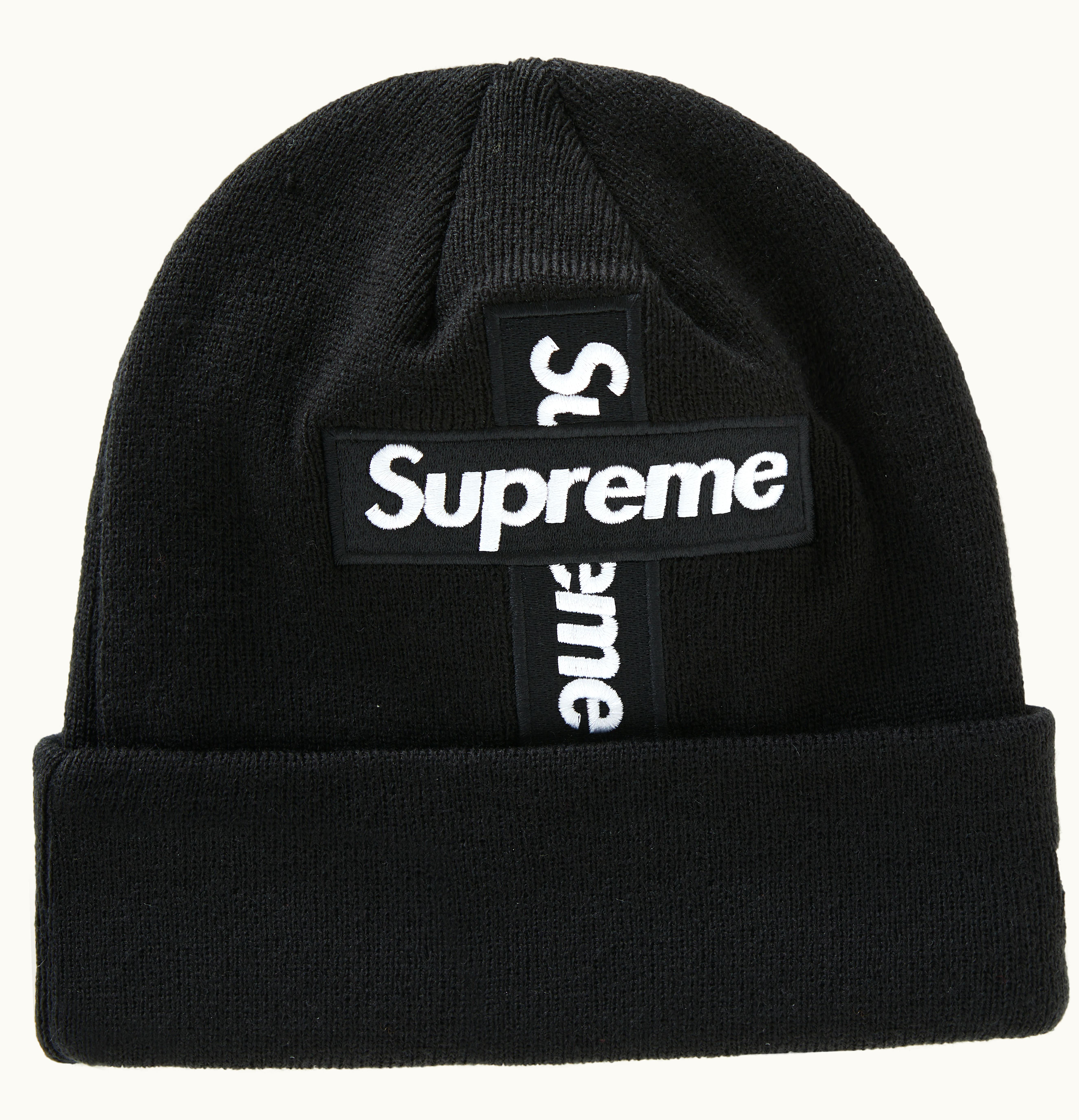 Supreme Supreme New Era Cross Box Logo Beanie Black