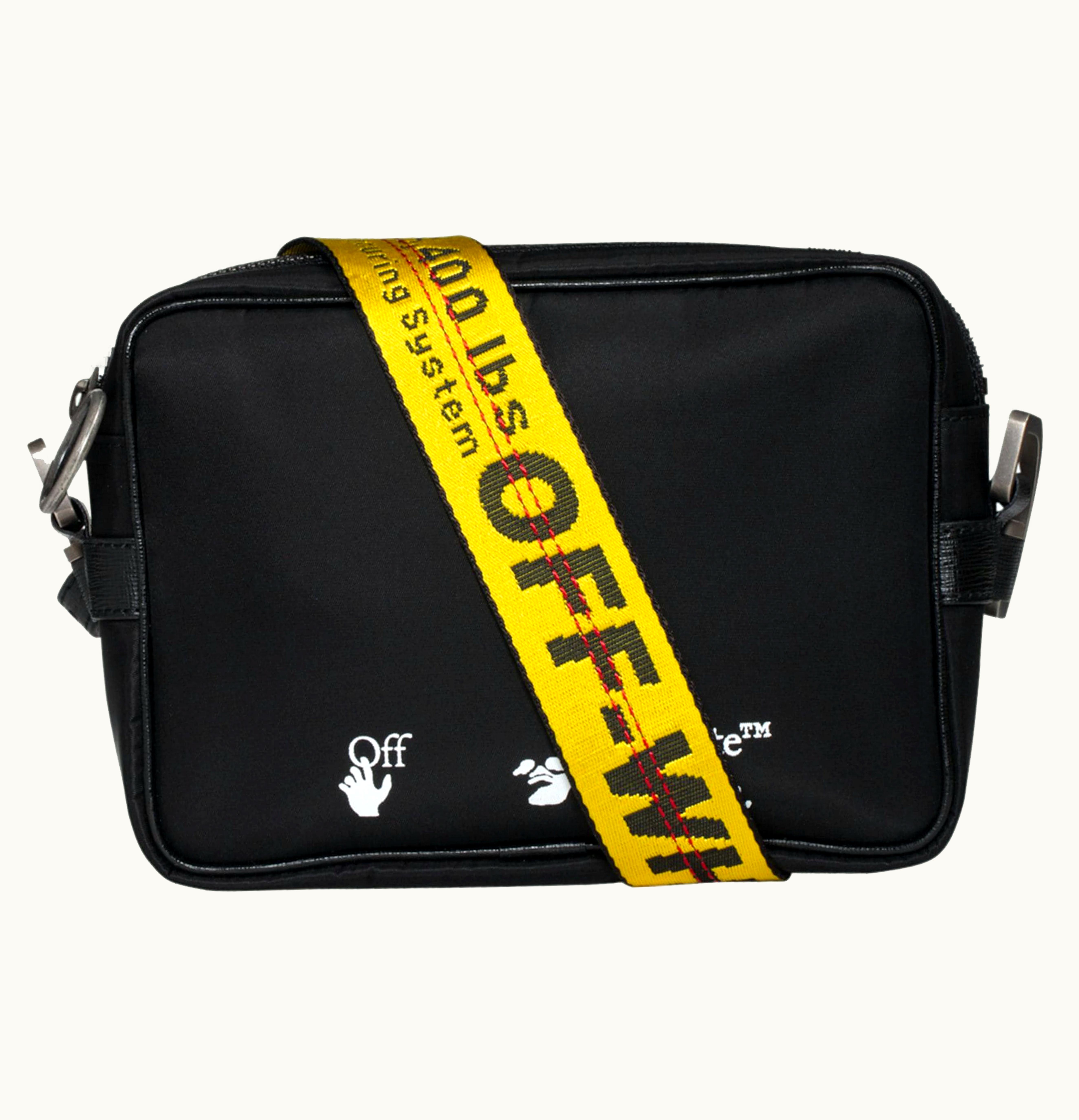 OFF-WHITE OFF WHITE Logo Crossbody Bag Black