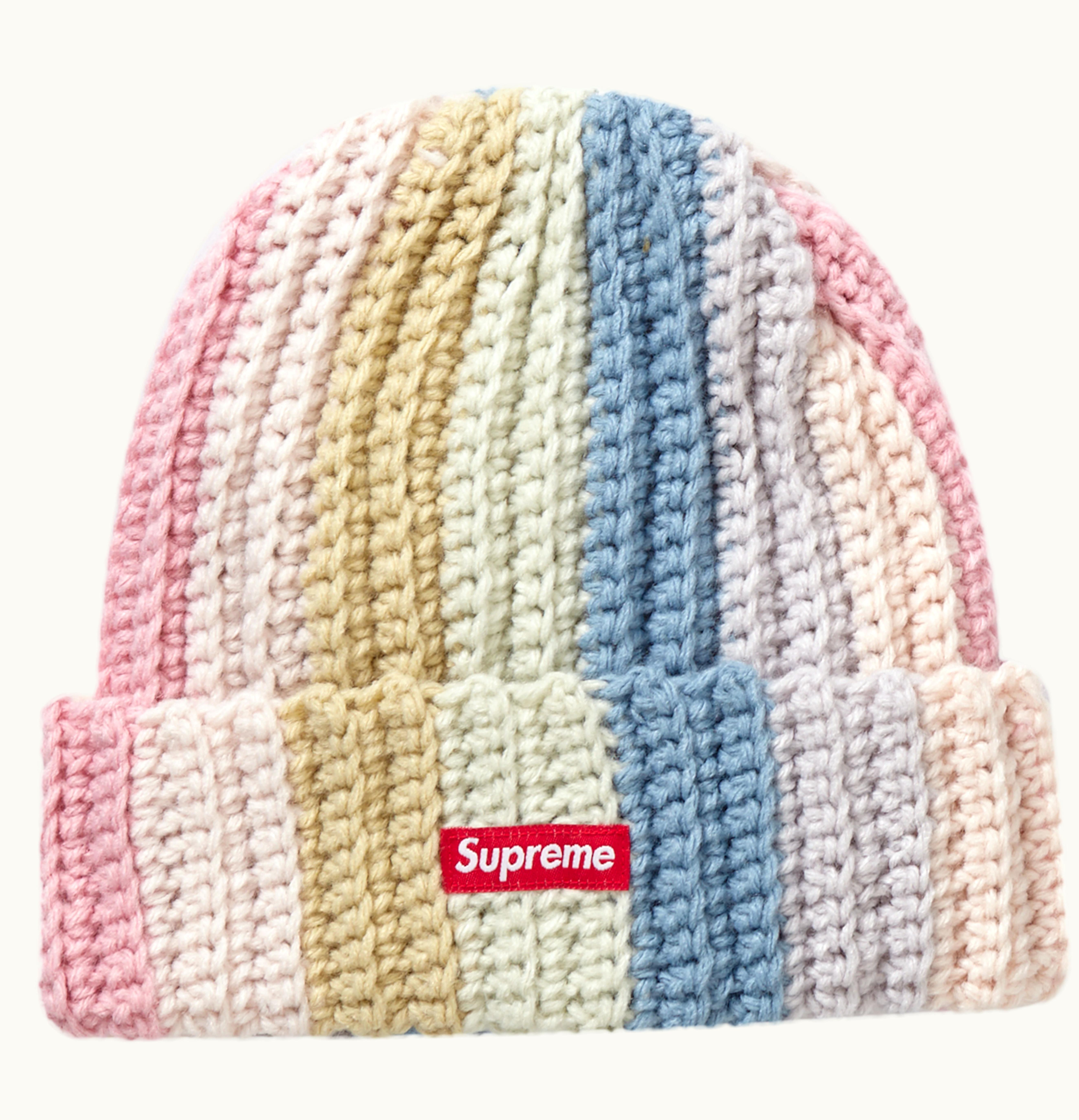 Supreme Supreme Gradient Crochet Beanie Pink